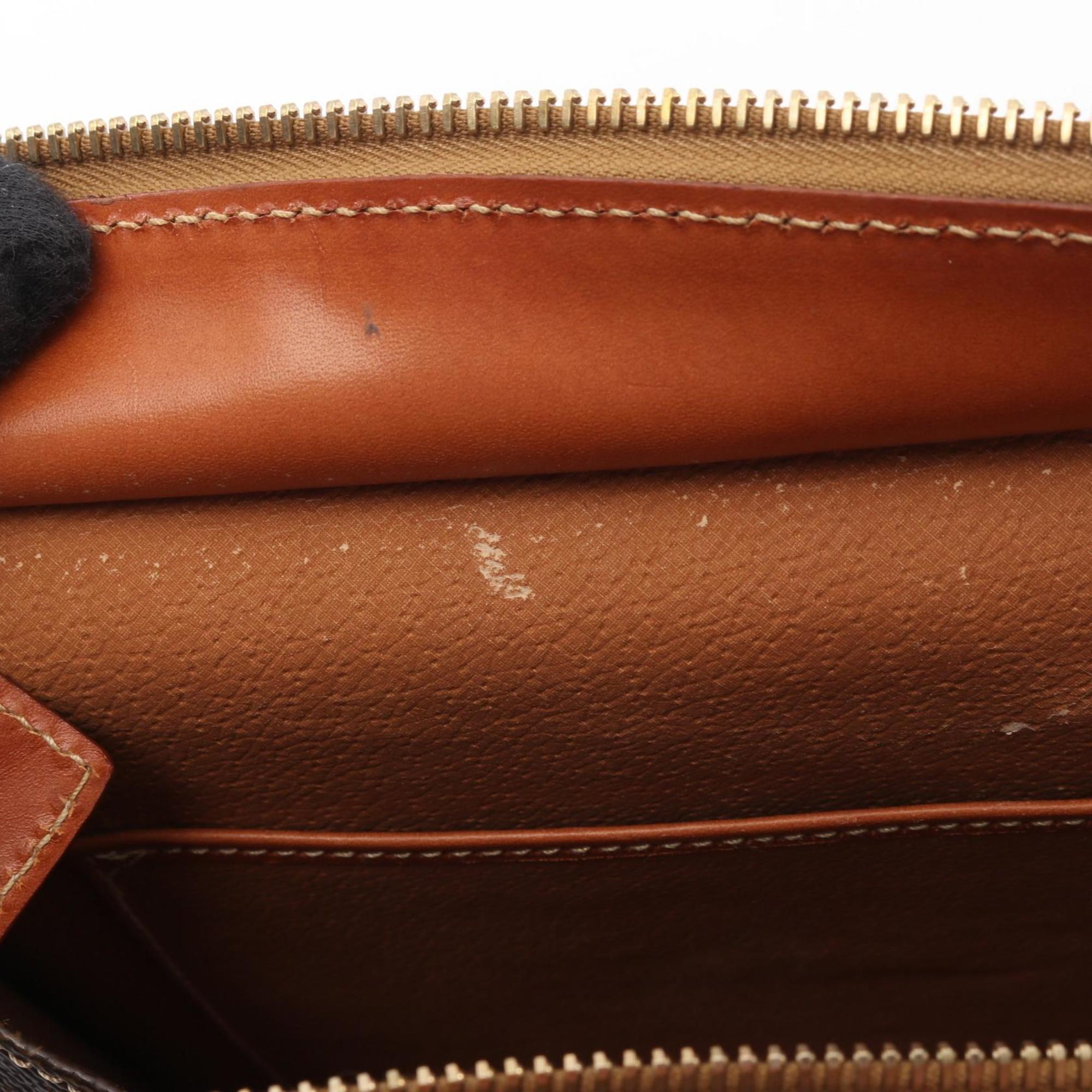 Celine Brown Coated Canvas Leather Handbag (Pre-Owned)