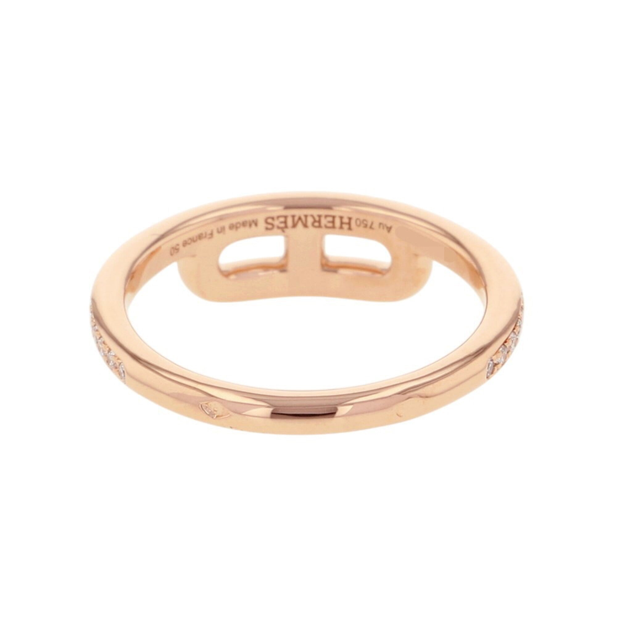 Hermes Pink Gold Pink Gold (18K) Band Ring (Pre-Owned)