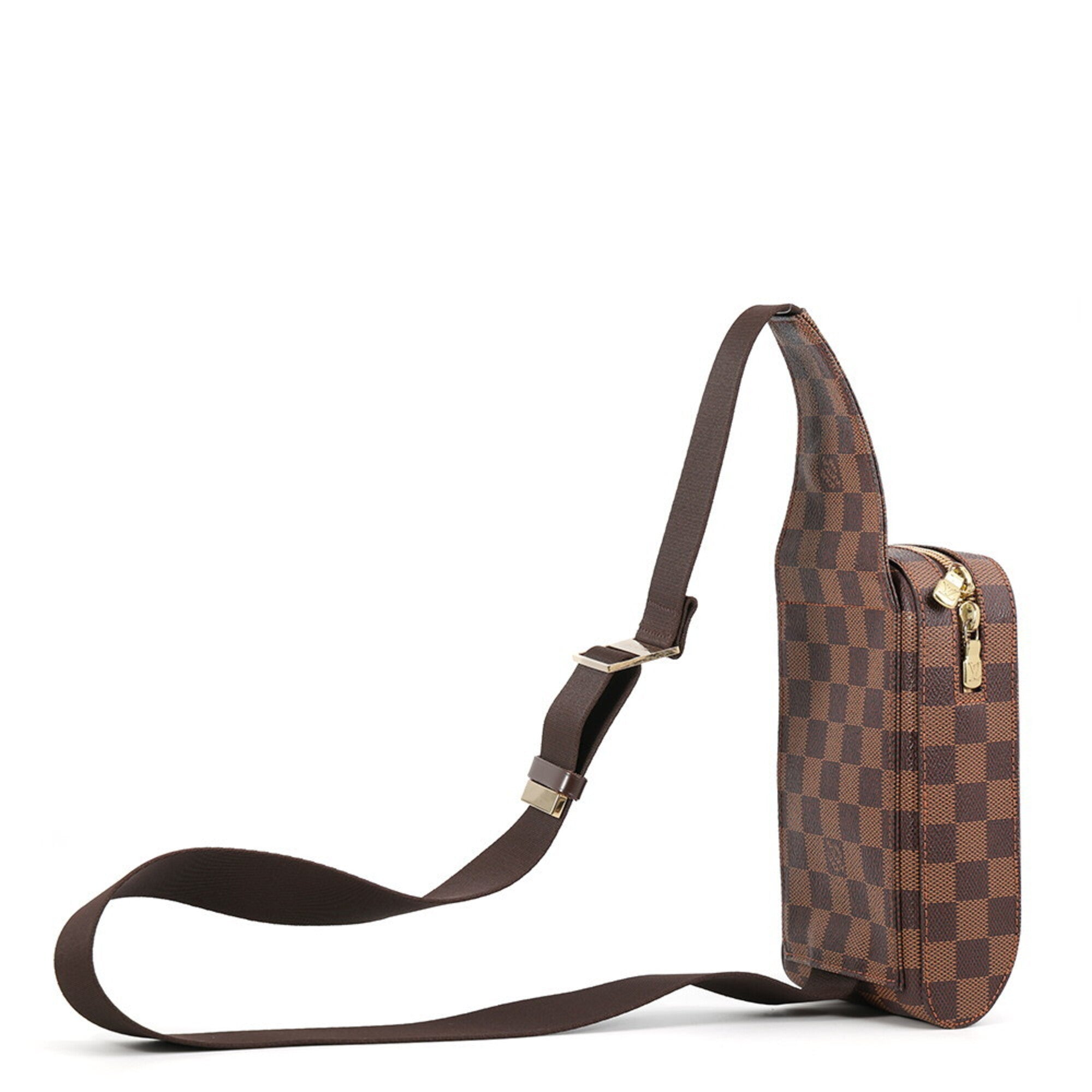 Louis Vuitton Damier Brown Damier Canvas Ebene Damier Canvas Handbag Shoulder Bag Sling Bag (Pre-Owned)