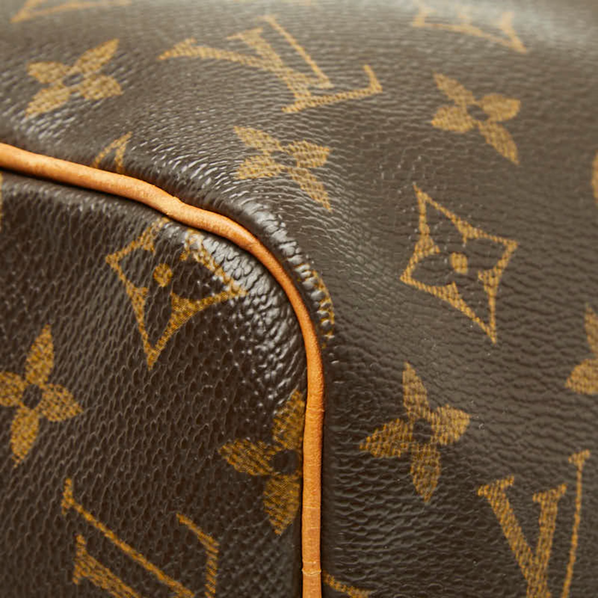 Louis Vuitton Brown Pvc Leather Boston Bag Handbag (Pre-Owned)