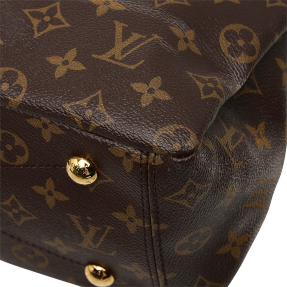 Louis Vuitton Brown Purple Raisin Leather Handbag Shoulder Bag (Pre-Owned)