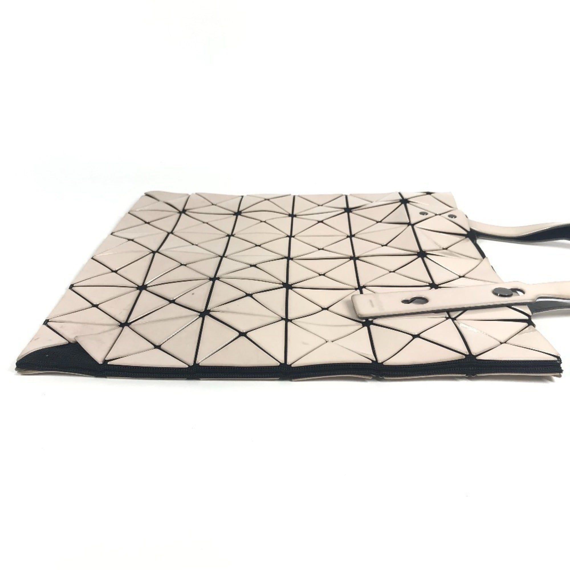 Issey Miyake Beige Pvc Shoulder Bag Tote Bag (Pre-Owned)