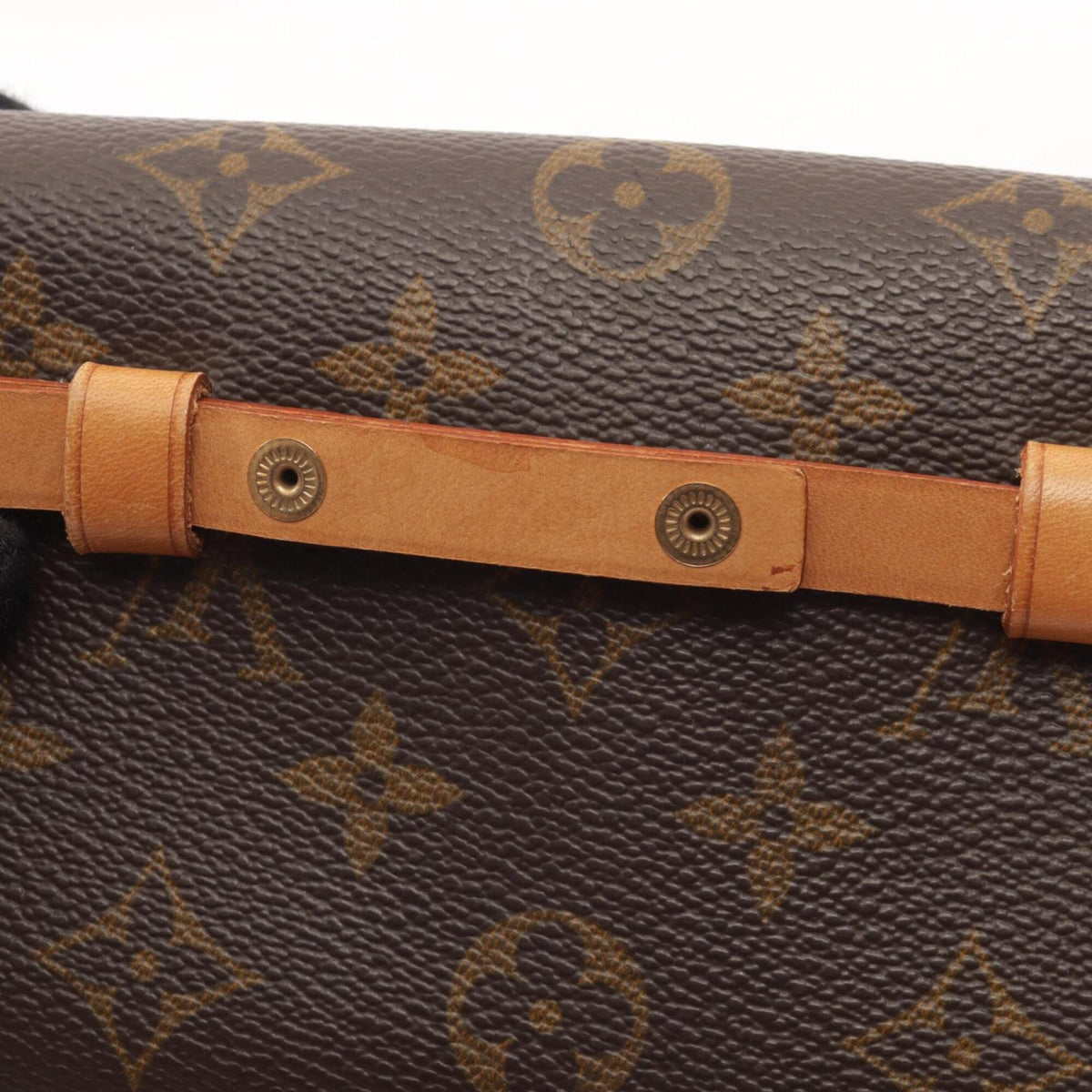 Louis Vuitton Brown Pvc Coated Canvas Leather Fanny Pack Handbag (Pre-Owned)