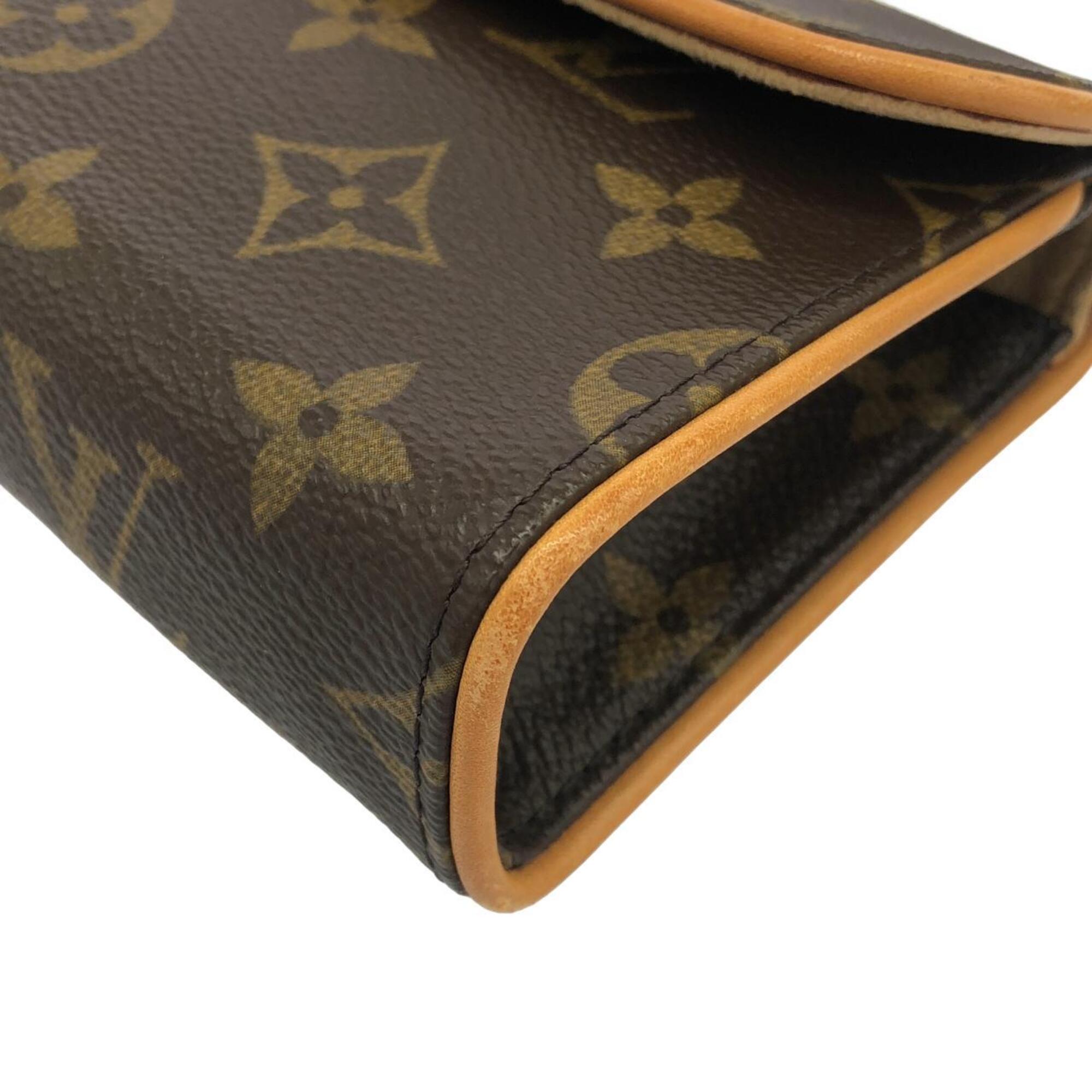 Louis Vuitton Brown Coated Canvas Fanny Pack Pochette (Pre-Owned)