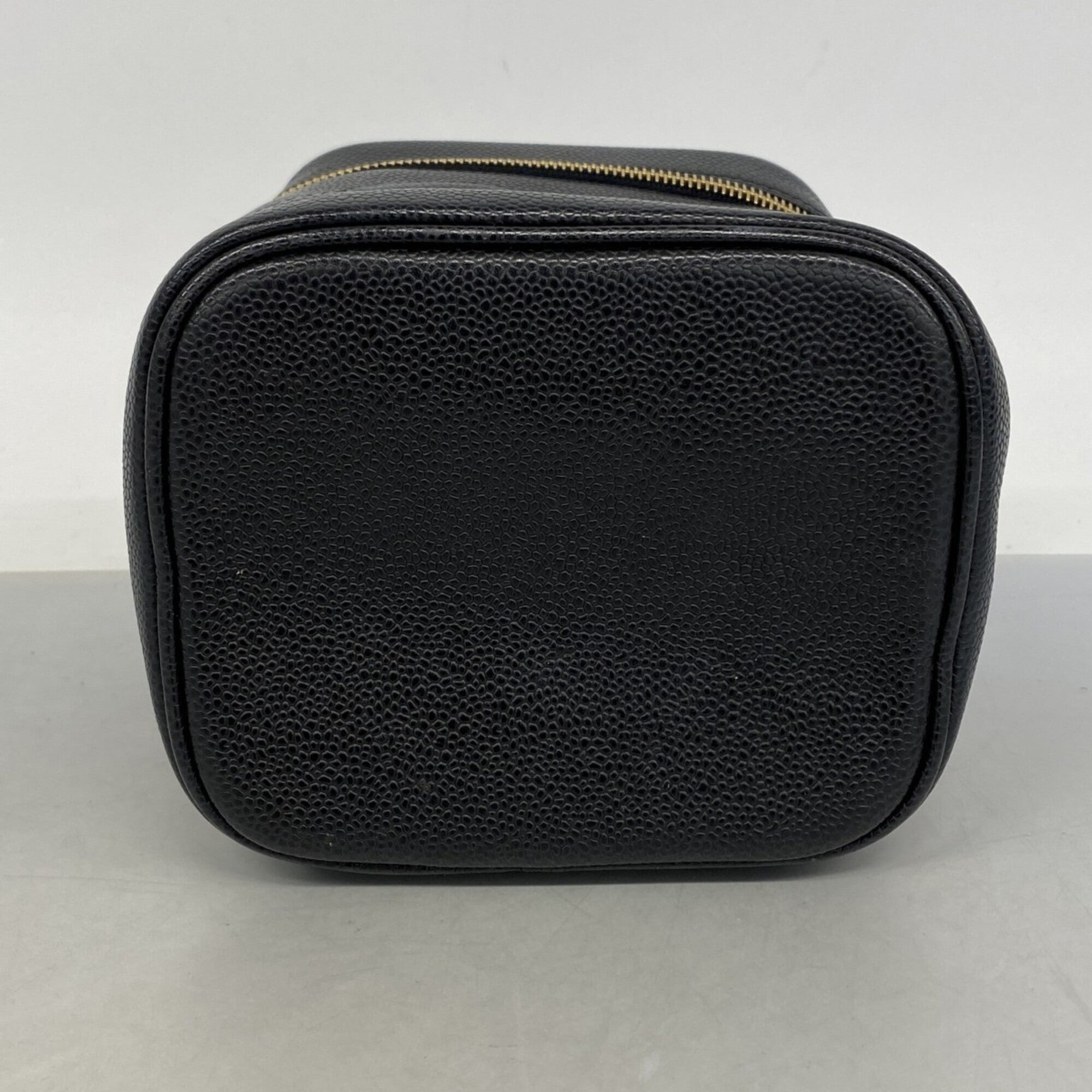 Chanel Black Grained Calfskin Vanity Bag (Pre-Owned)