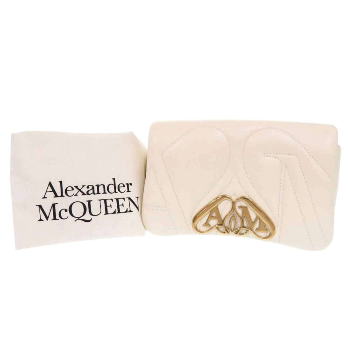 Alexander Mcqueen Ivory Leather Shoulder Bag (Pre-Owned)