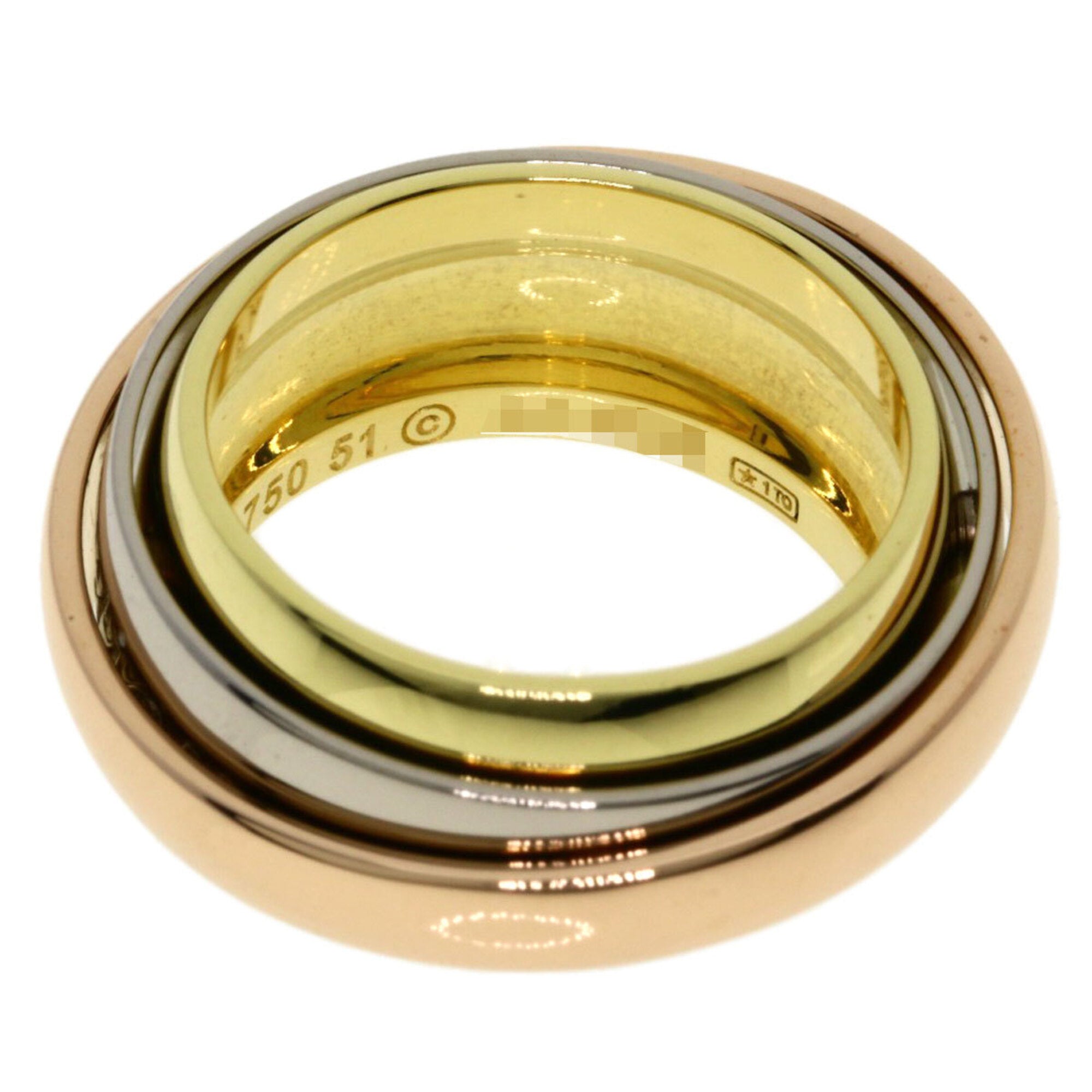 Cartier Trinity Yellow Gold (18K) Pink Gold (18K) White Gold (18K) Band Ring (Pre-Owned)