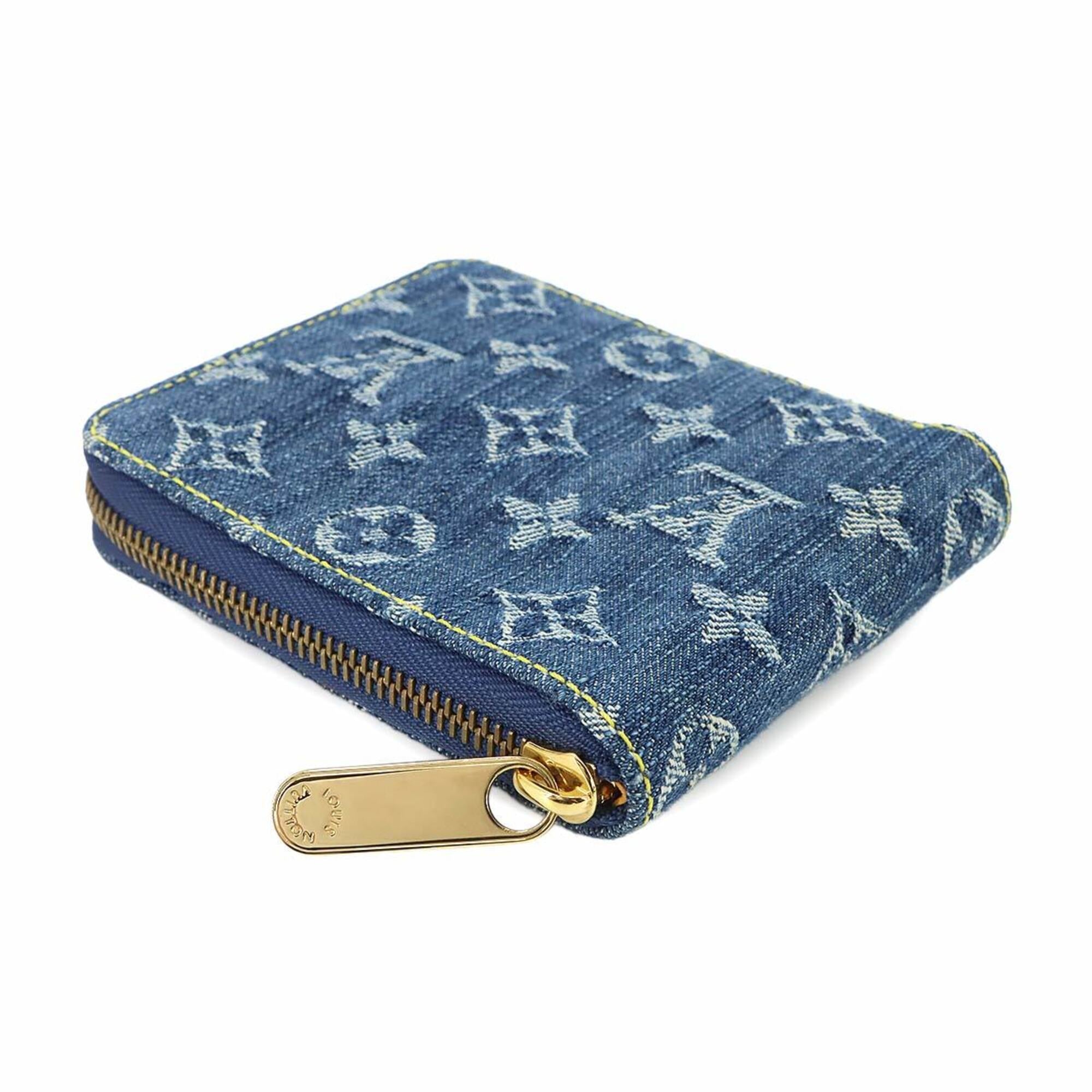 Louis Vuitton Blue Monogram Monogram Denim Canvas Wallet (Bi-Fold) (Pre-Owned)
