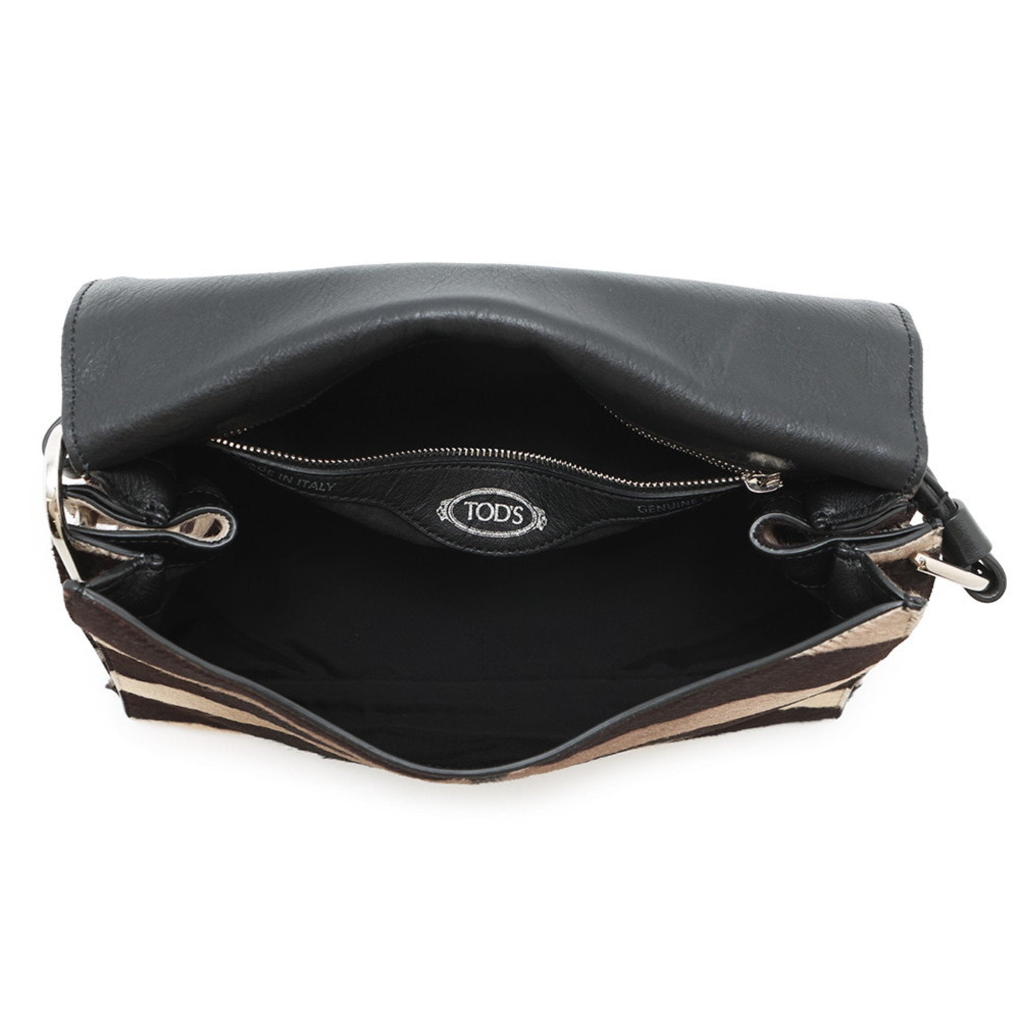 Tod's Brown Leather Handbag Shoulder Bag (Pre-Owned)