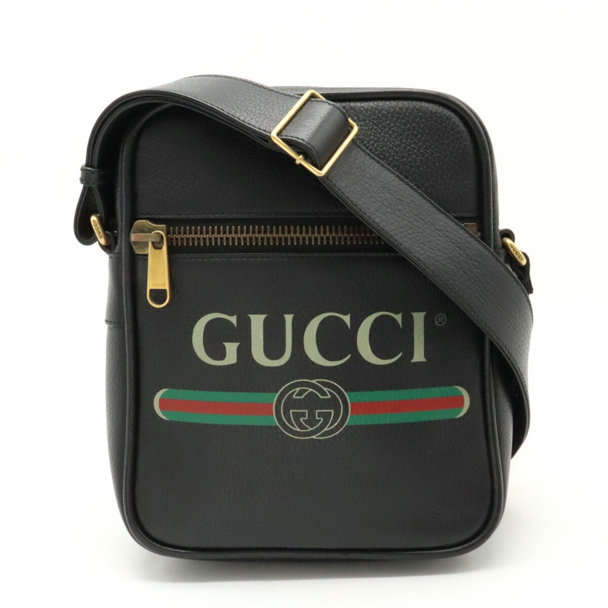 Gucci Black Leather Shoulder Bag (Pre-Owned)