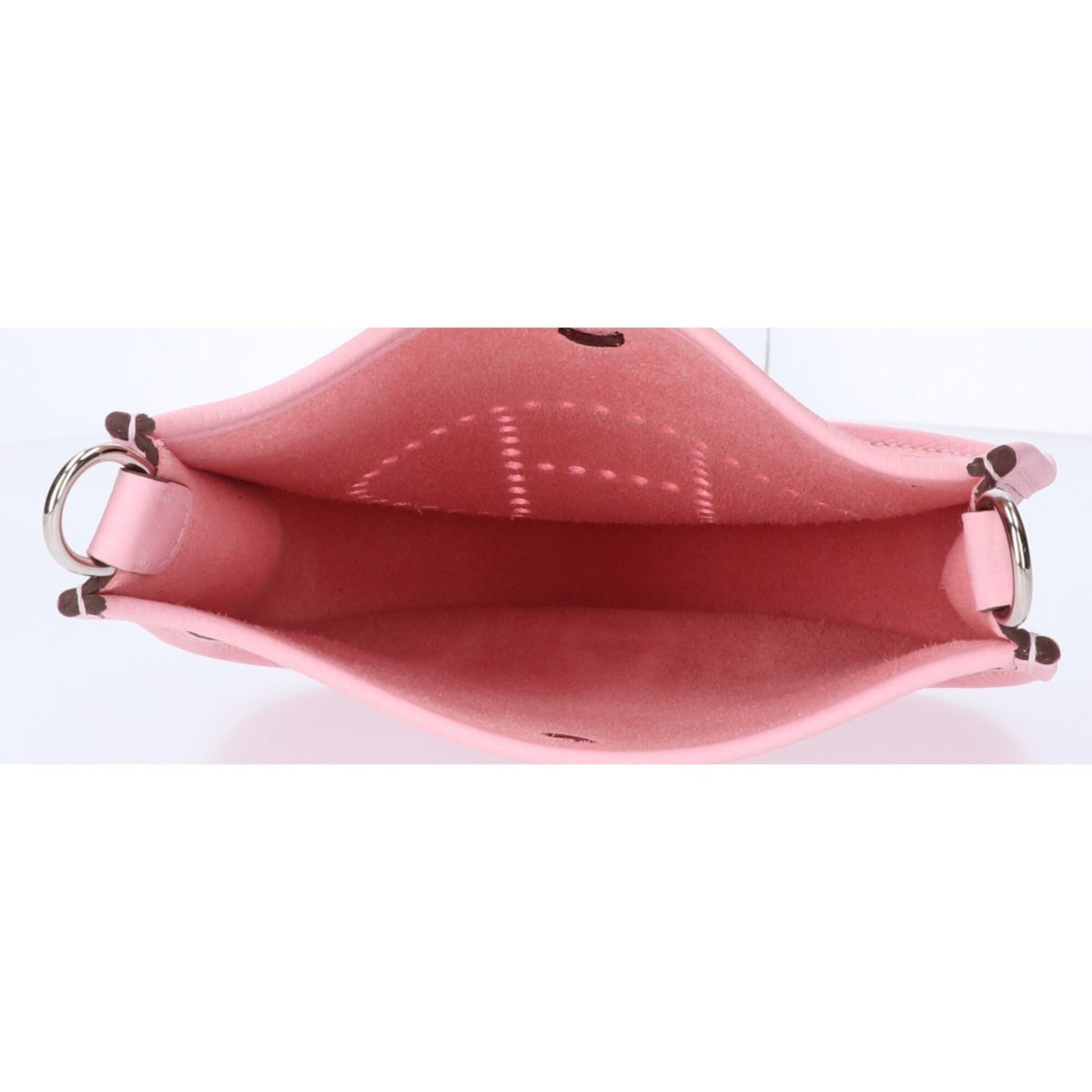 Hermes Rose Sakura Taurillon Clemence Leather Shoulder Bag (Pre-Owned)