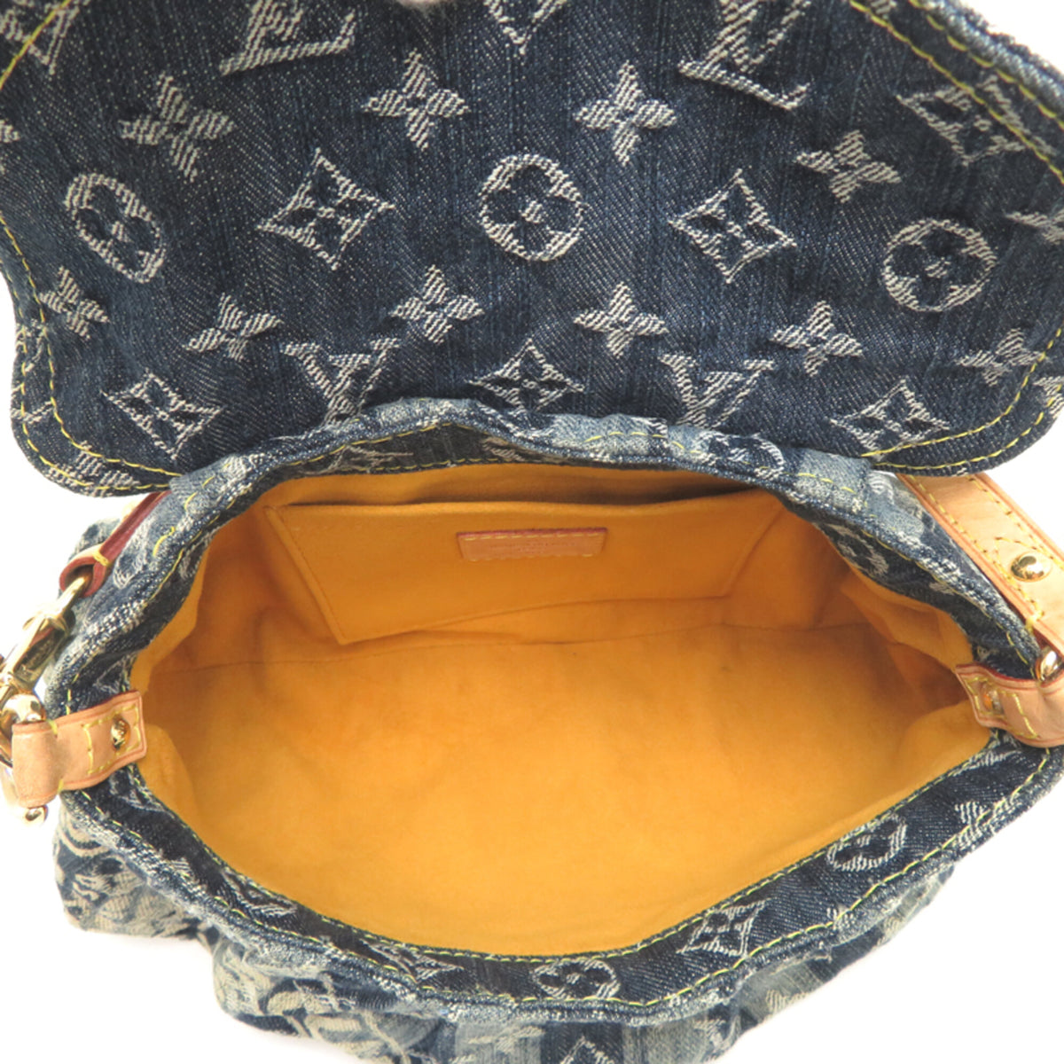 Louis Vuitton Blue Monogram Denim Shoulder Bag (Pre-Owned)