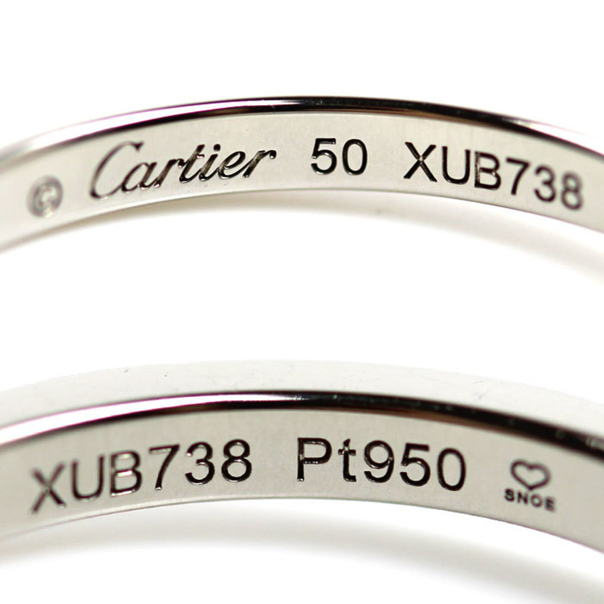 Cartier Platinum 950 Band Ring (Pre-Owned)