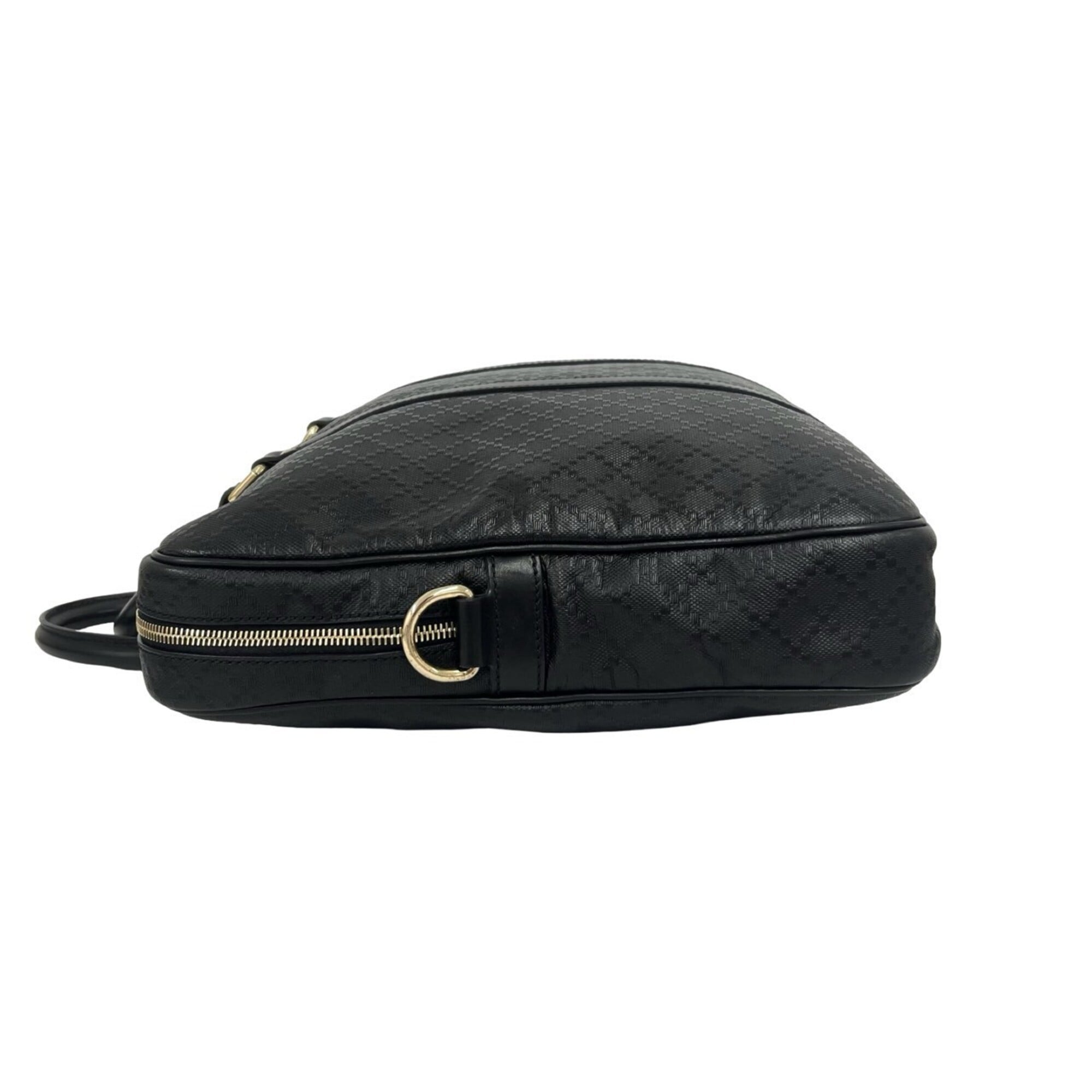 Gucci Black Leather Pvc Briefcase Shoulder Bag (Pre-Owned)