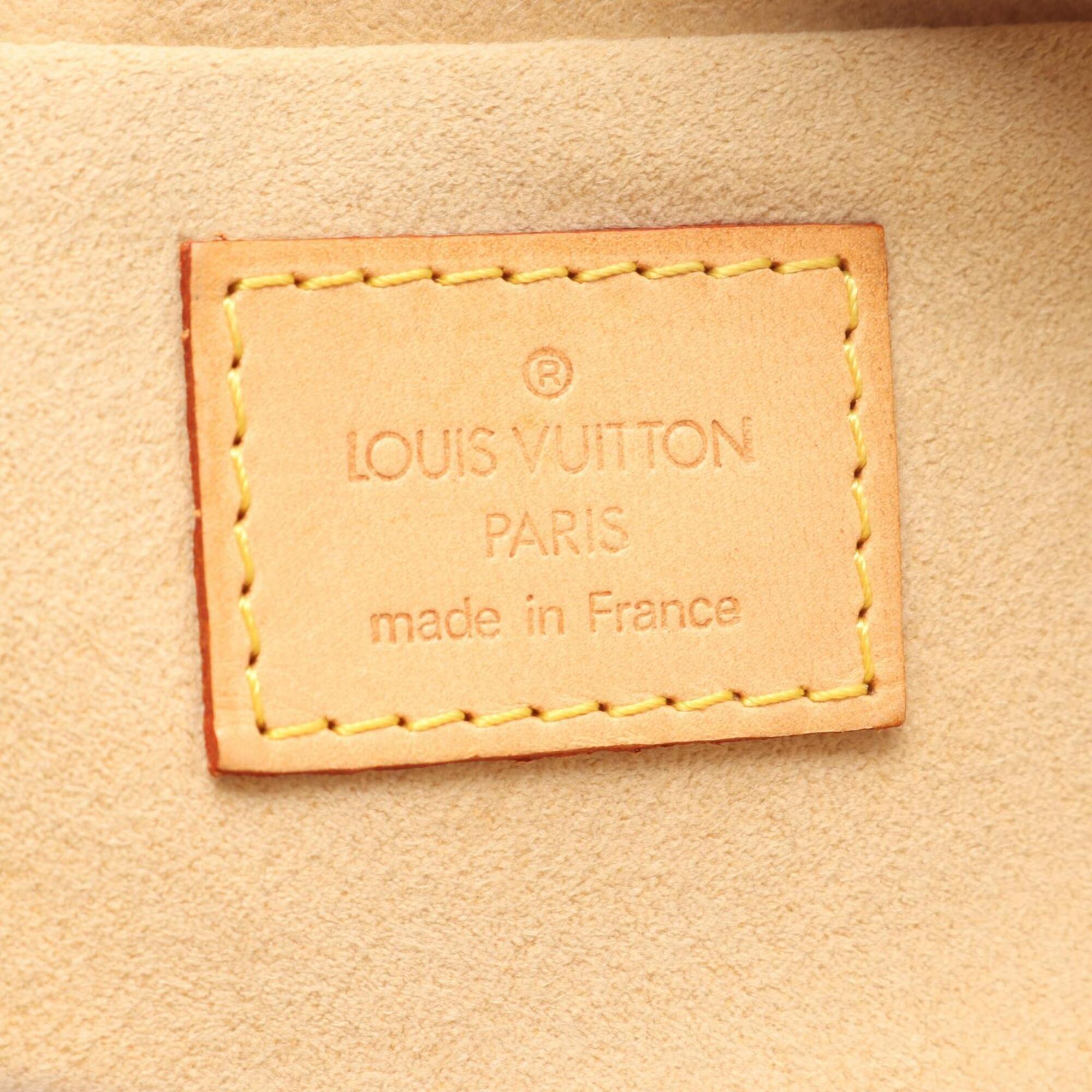 Louis Vuitton Brown Coated Canvas Rayon Handbag (Pre-Owned)