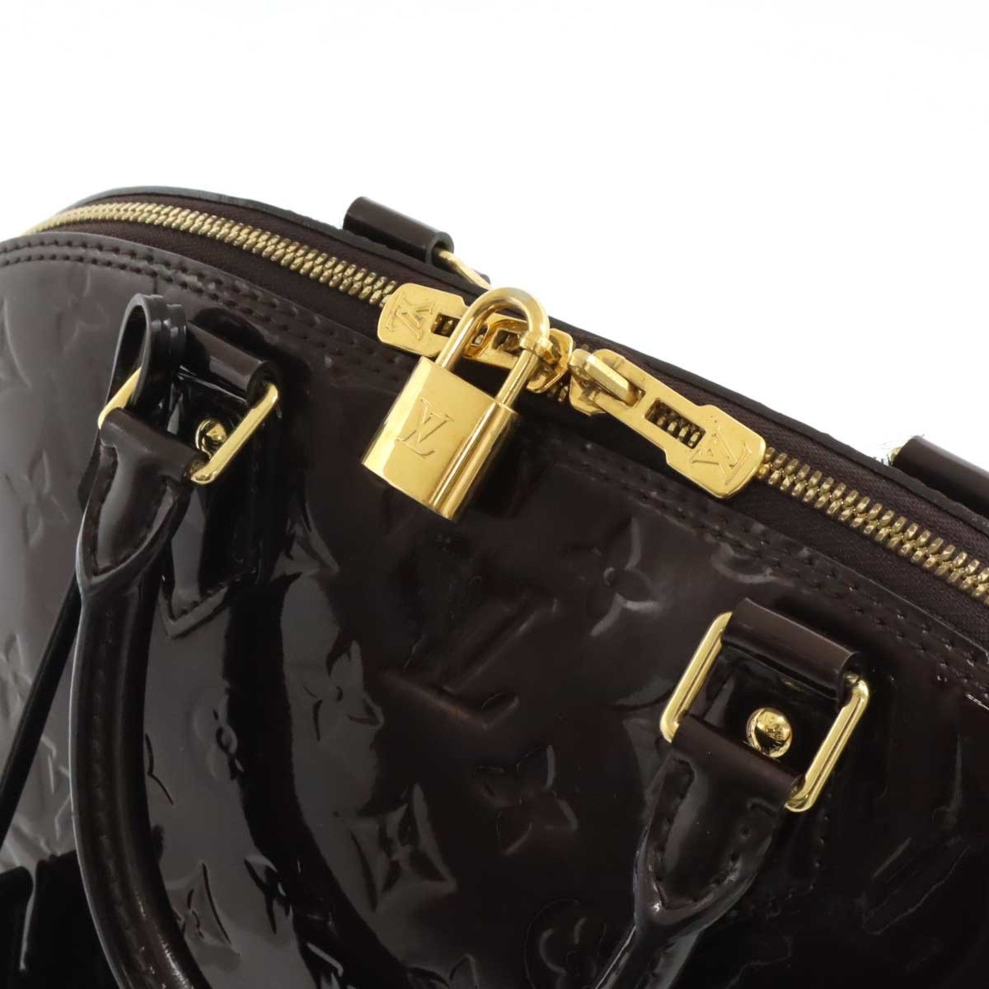 Louis Vuitton Amarante Monogram Vernis Handbag (Pre-Owned)
