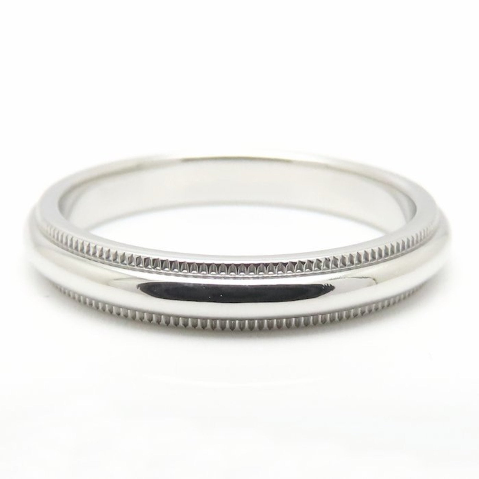 Tiffany Platinum Platinum 950 Band Ring (Pre-Owned)