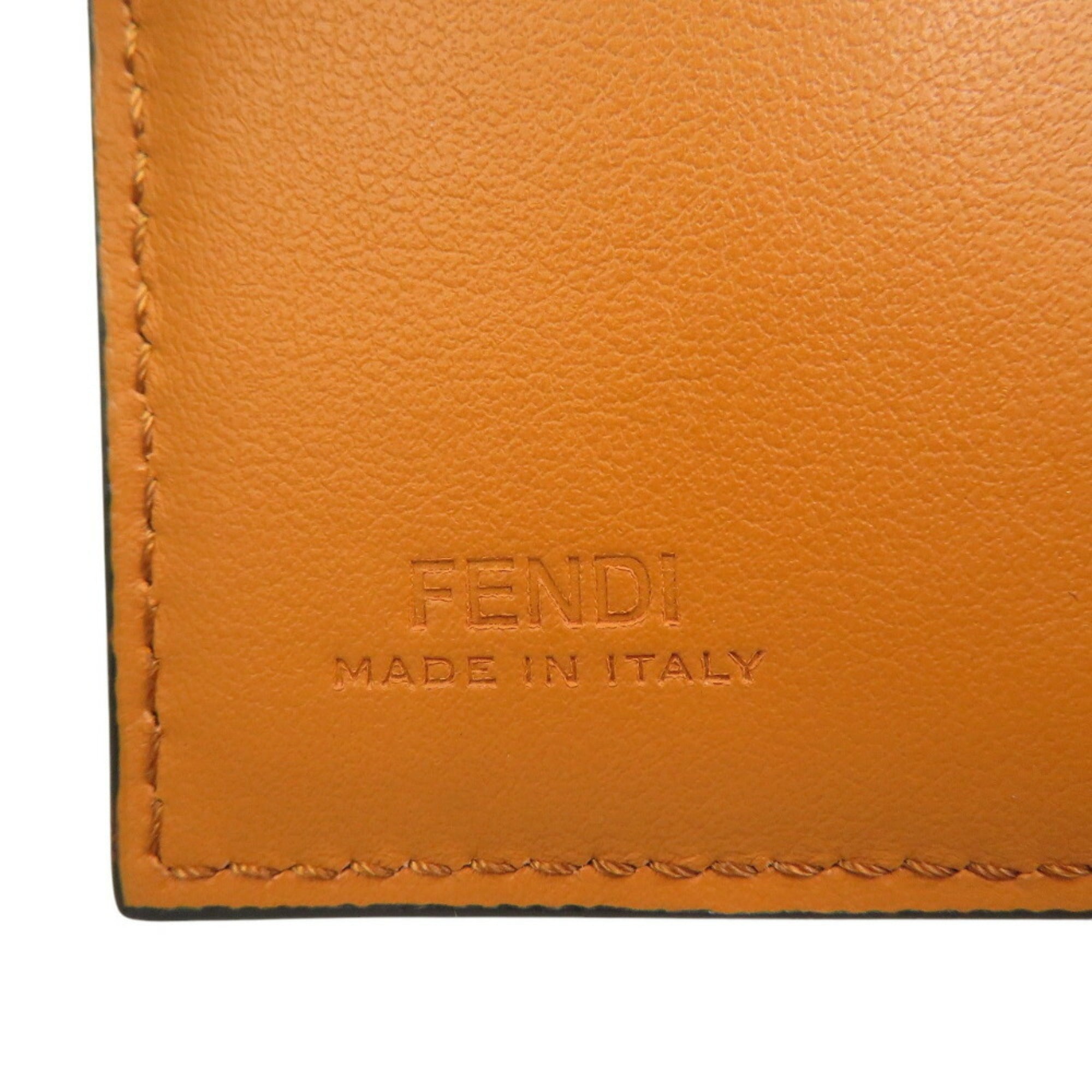 Fendi Yellow Leather Wallet (Tri-Fold) (Pre-Owned)