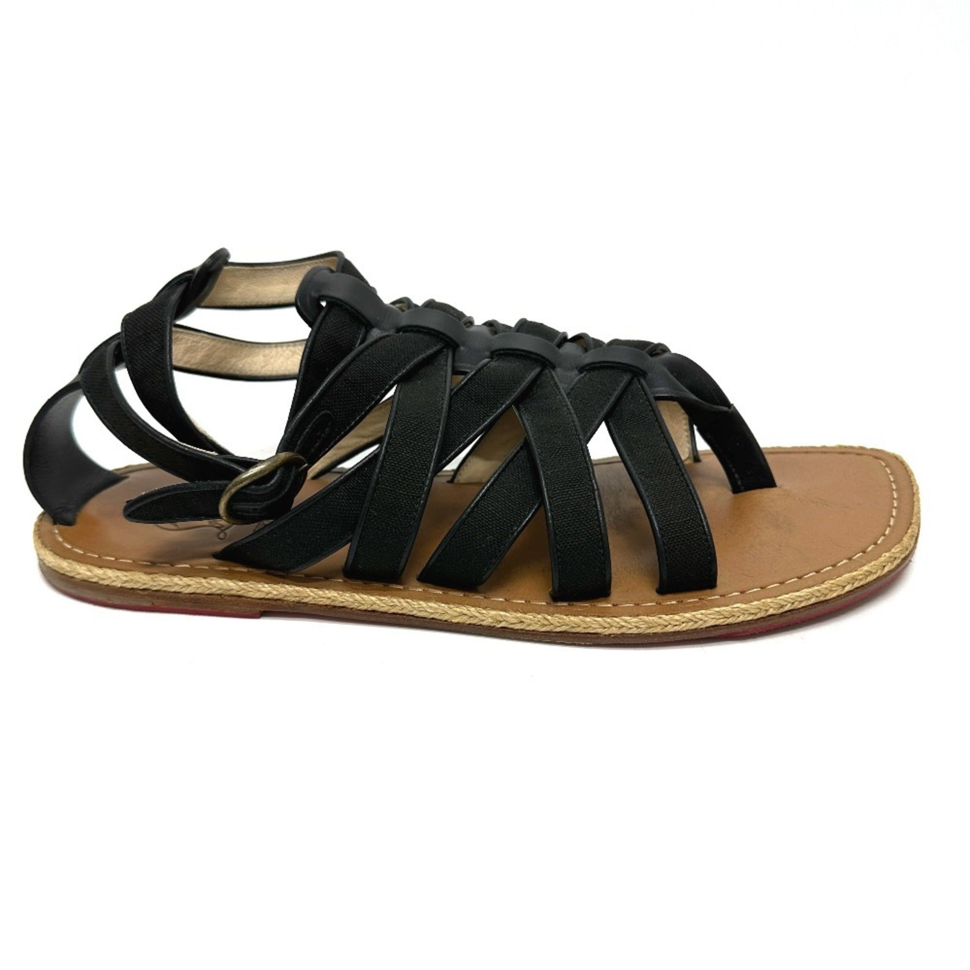 Christian Louboutin Black Brown Sandals (Pre-Owned)