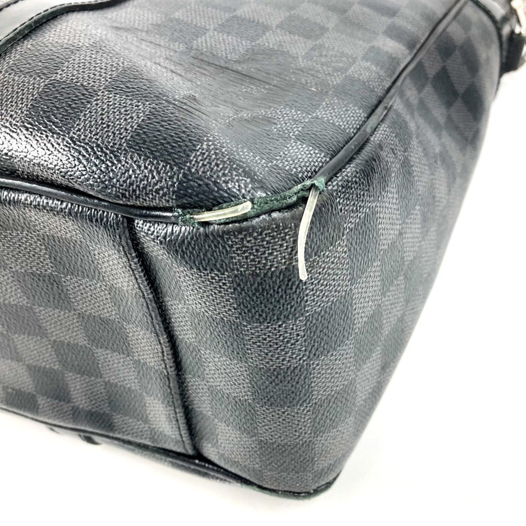 Louis Vuitton Black Damier Graphite Canvas Shoulder Bag Tote Bag (Pre-Owned)