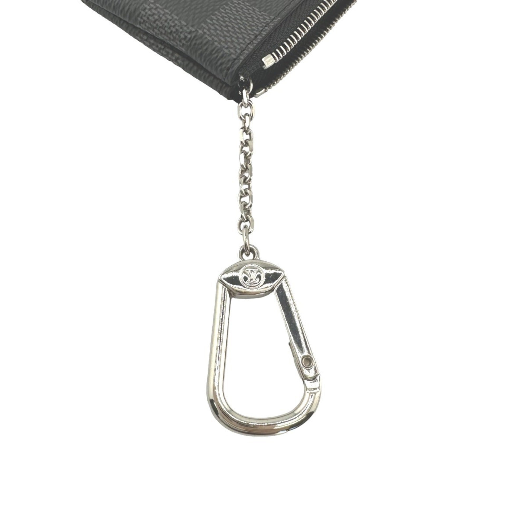 Louis Vuitton Damier Graphite Gray Damier Graphite Coin Purse/Coin Case (Pre-Owned)