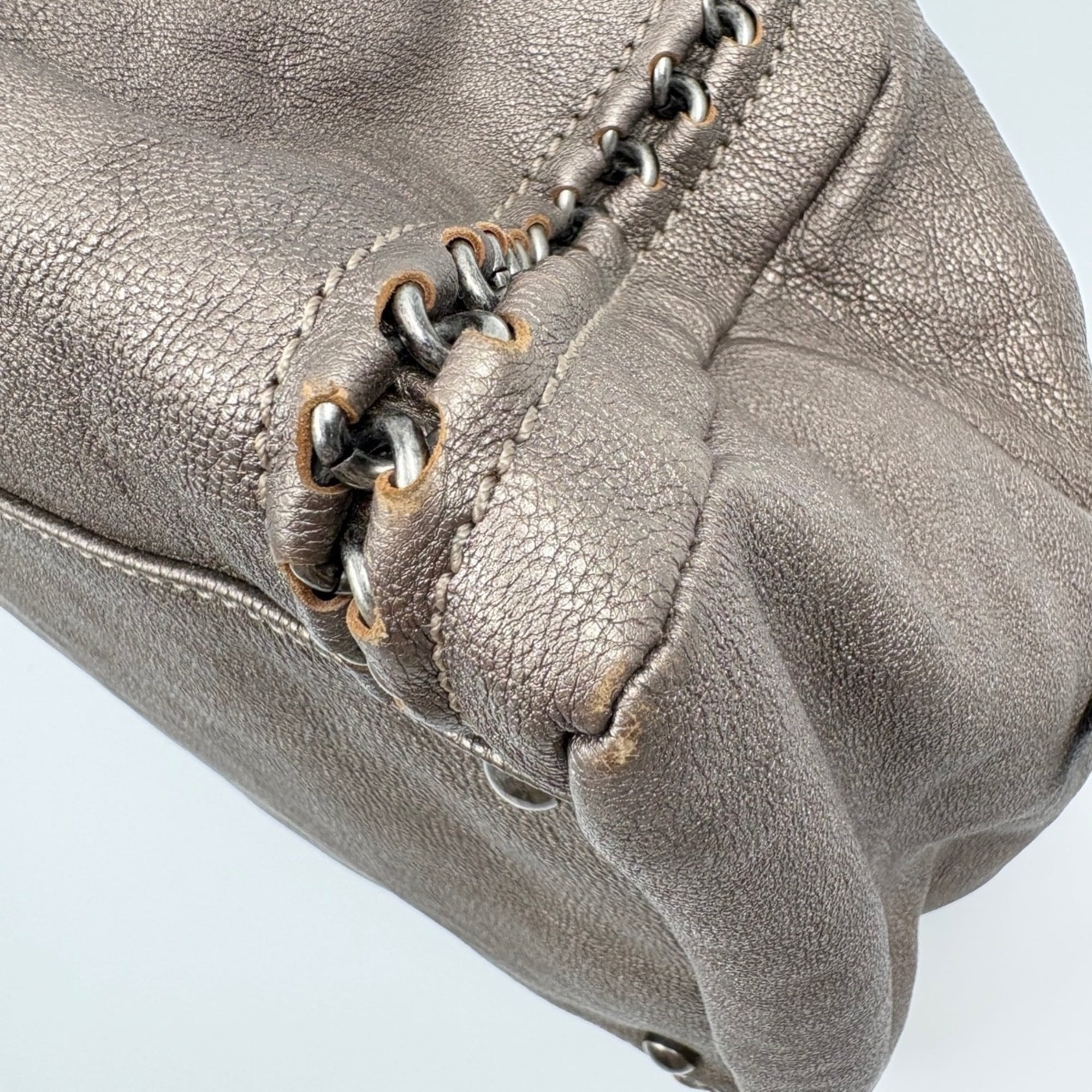 Chanel Gray Boston Bag (Pre-Owned)