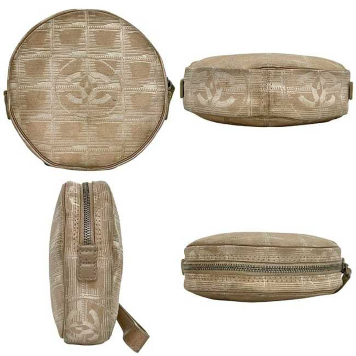 Chanel Beige Nylon Pouch (Pre-Owned)