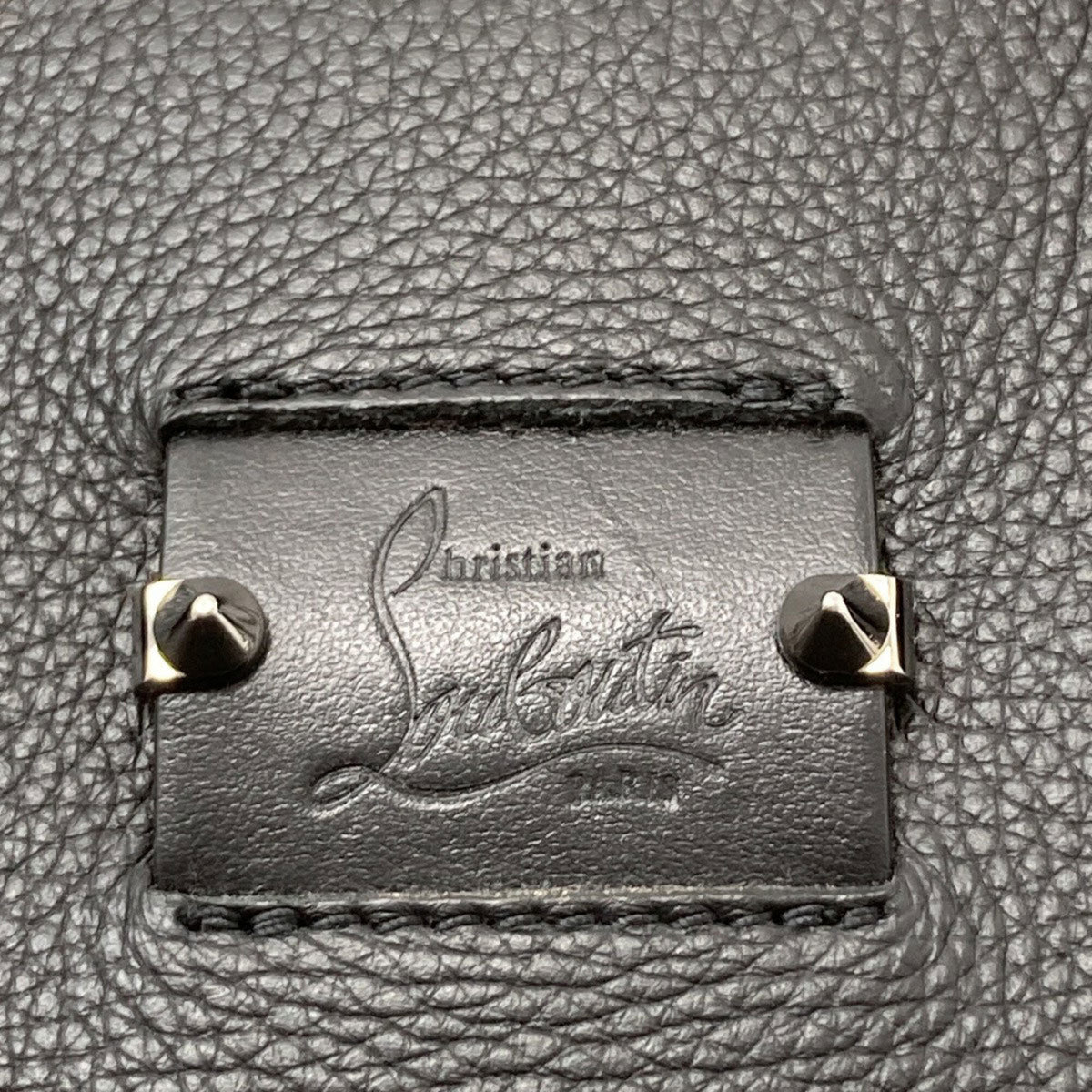 Christian Louboutin Black Leather Tote Bag (Pre-Owned)