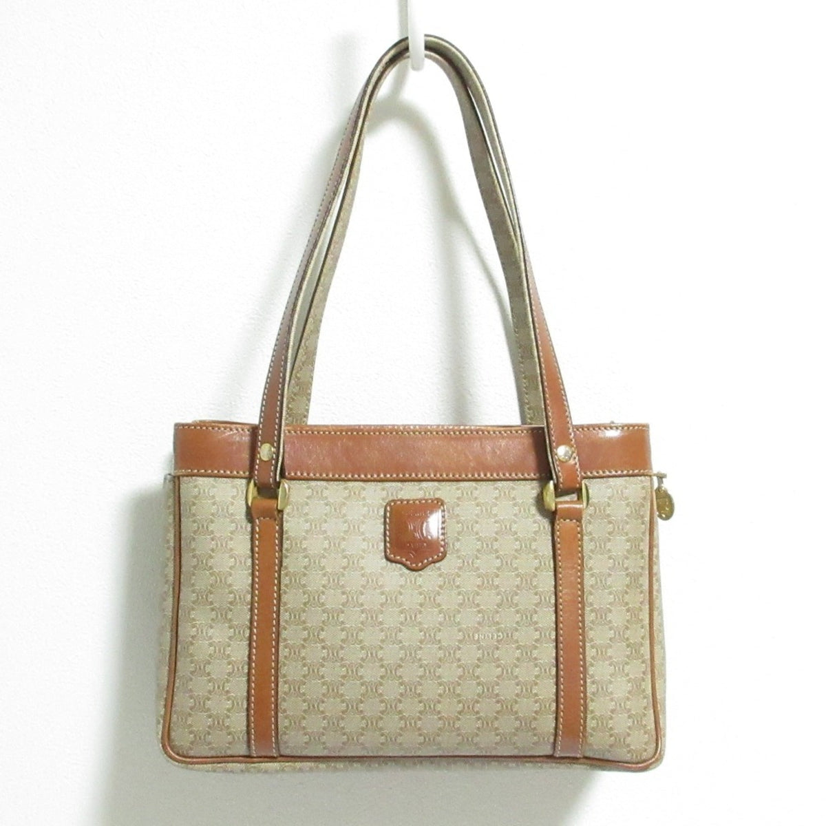 Celine Beige Brown Handbag Tote Bag (Pre-Owned)