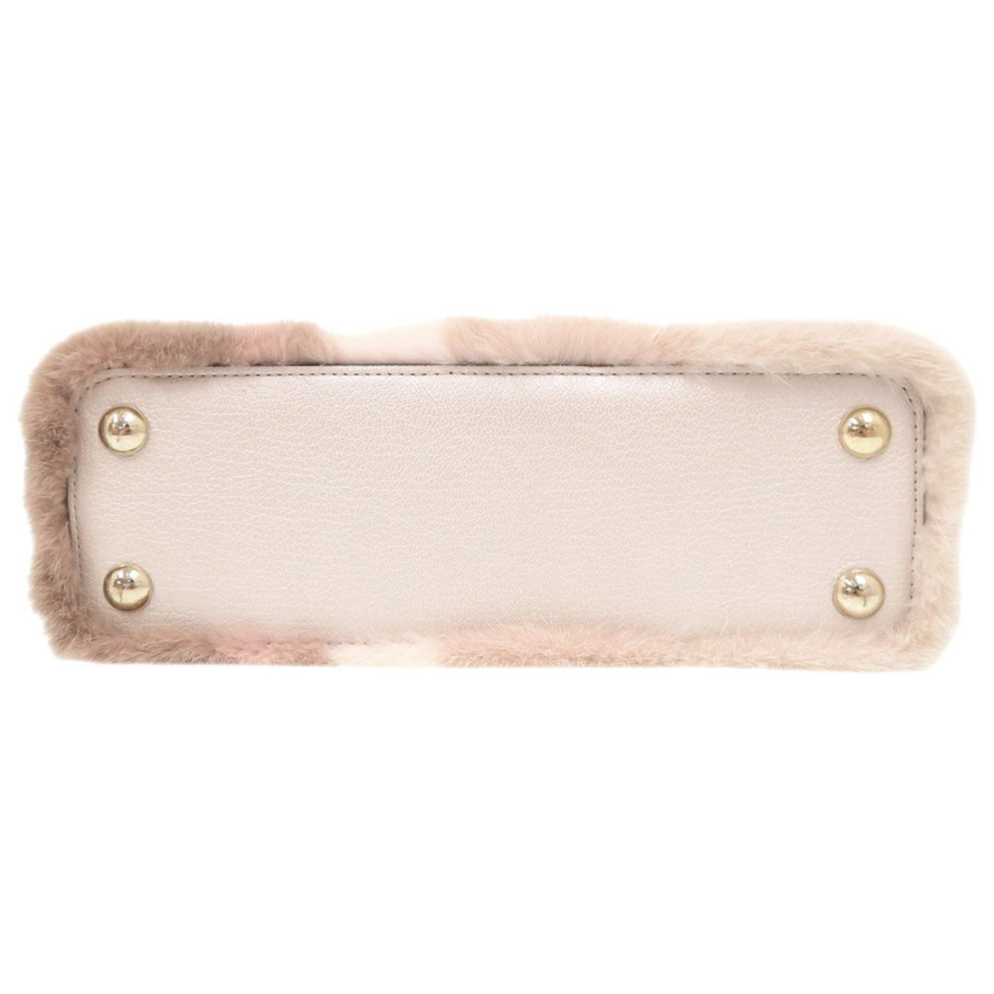 Louis Vuitton Champagne Pink Leather Handbag (Pre-Owned)