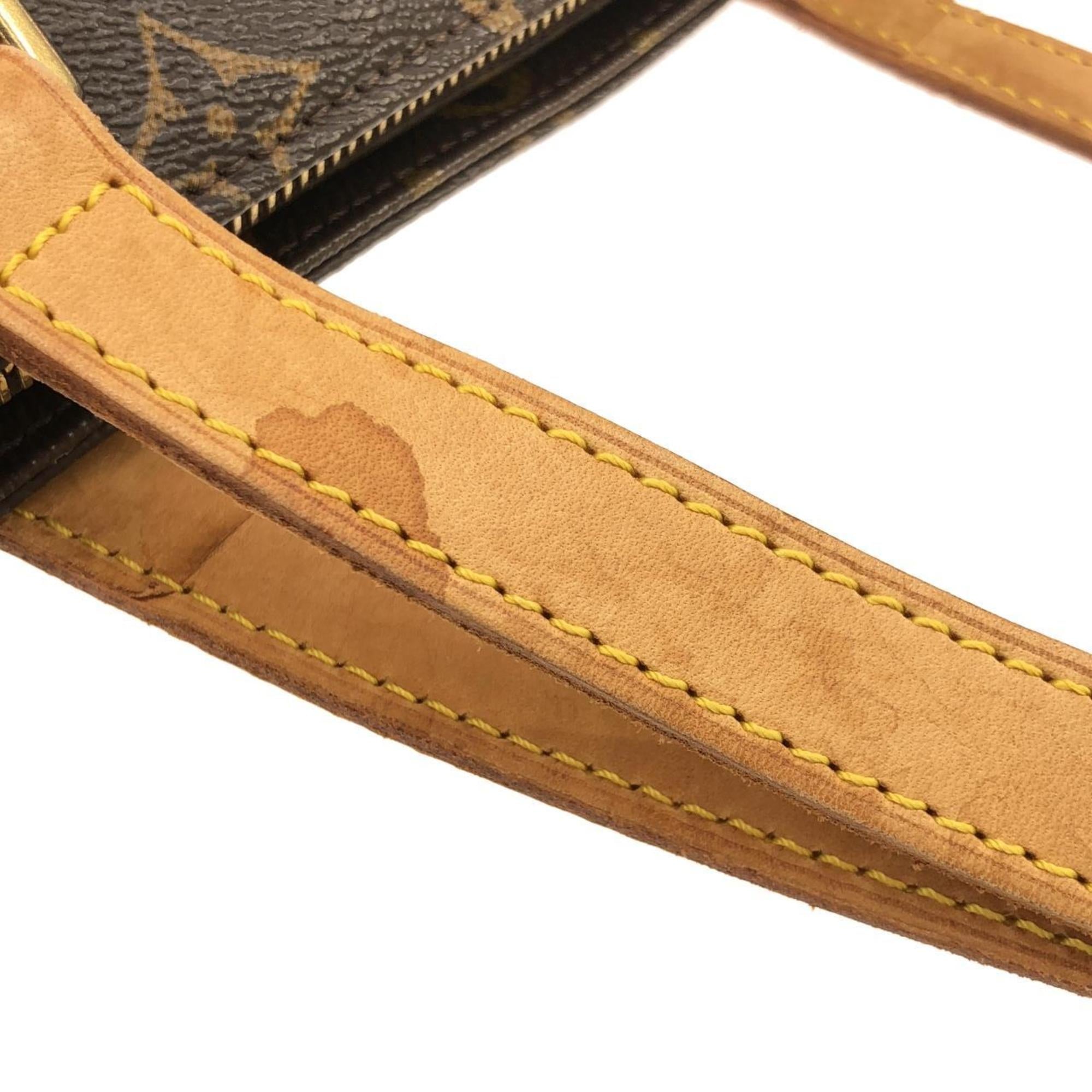 Louis Vuitton Marron Coated Canvas Handbag (Pre-Owned)