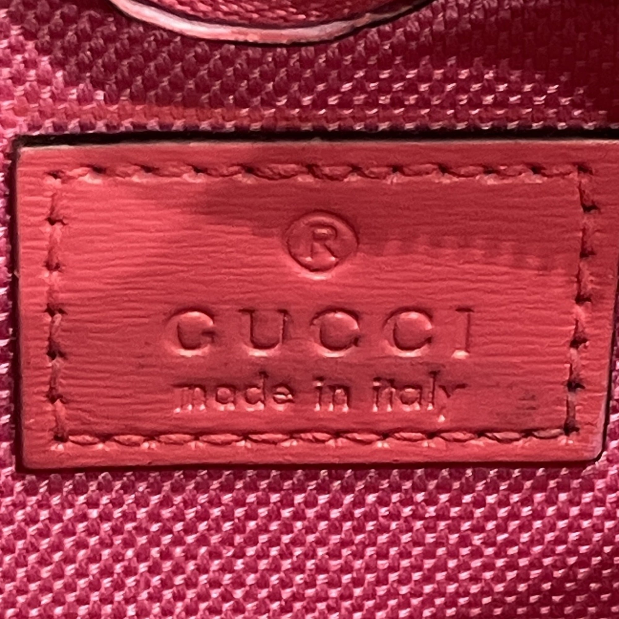 Gucci Pink Gg Canvas Leather Shoulder Bag (Pre-Owned)