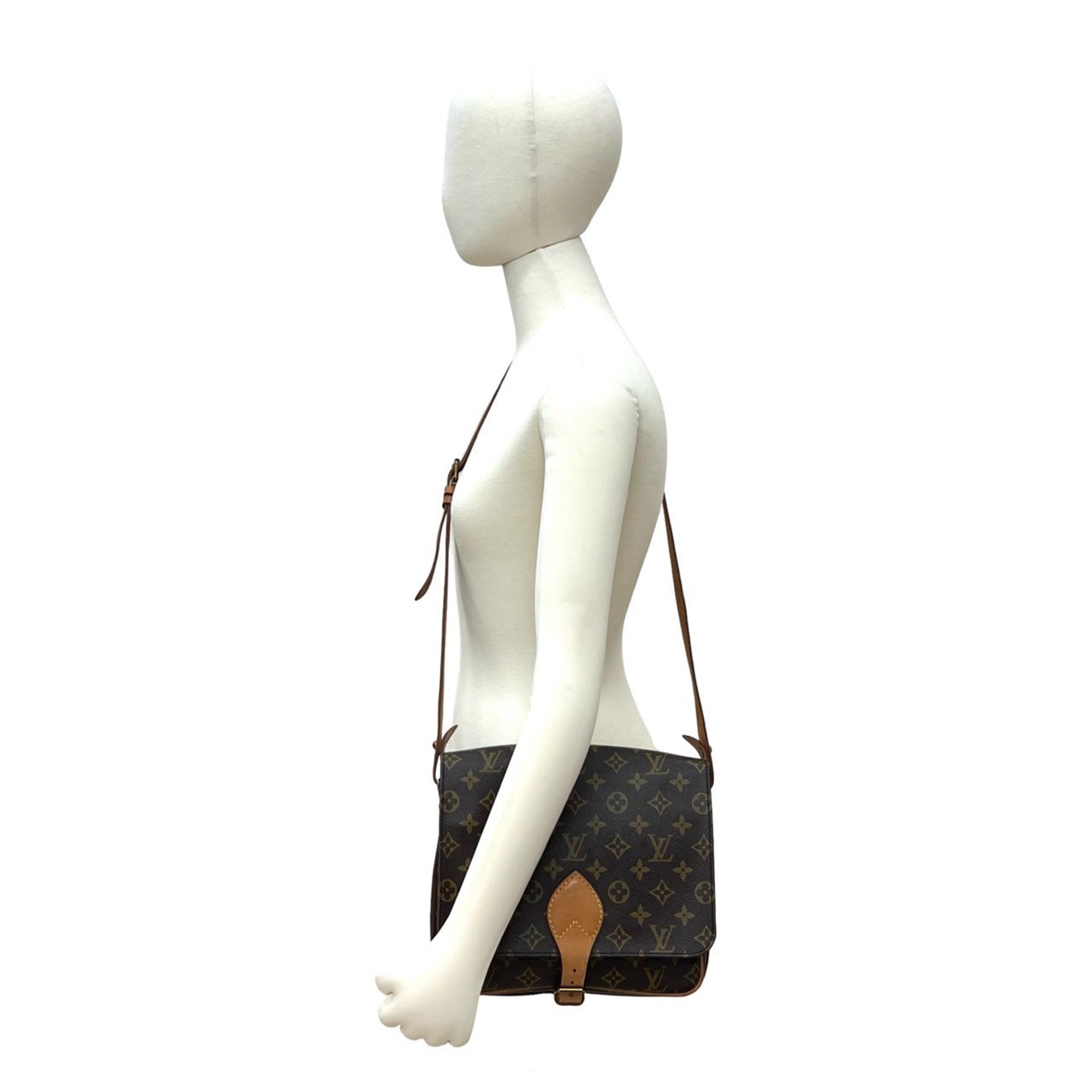 Louis Vuitton Brown Leather Pvc Pochette Shoulder Bag (Pre-Owned)