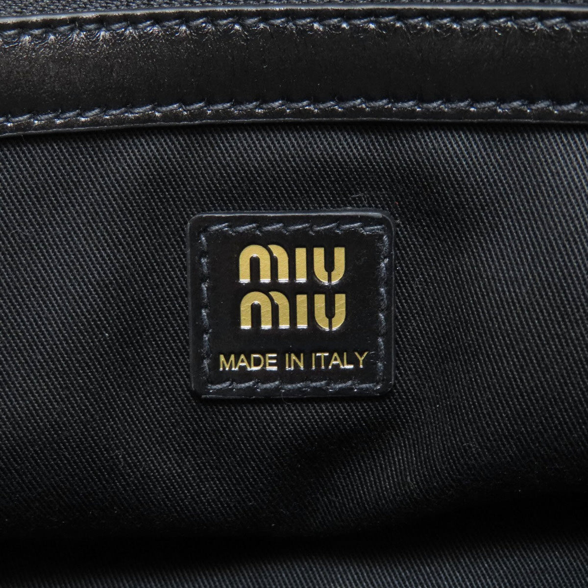 Miu Miu Black Leather Tote Bag (Pre-Owned)