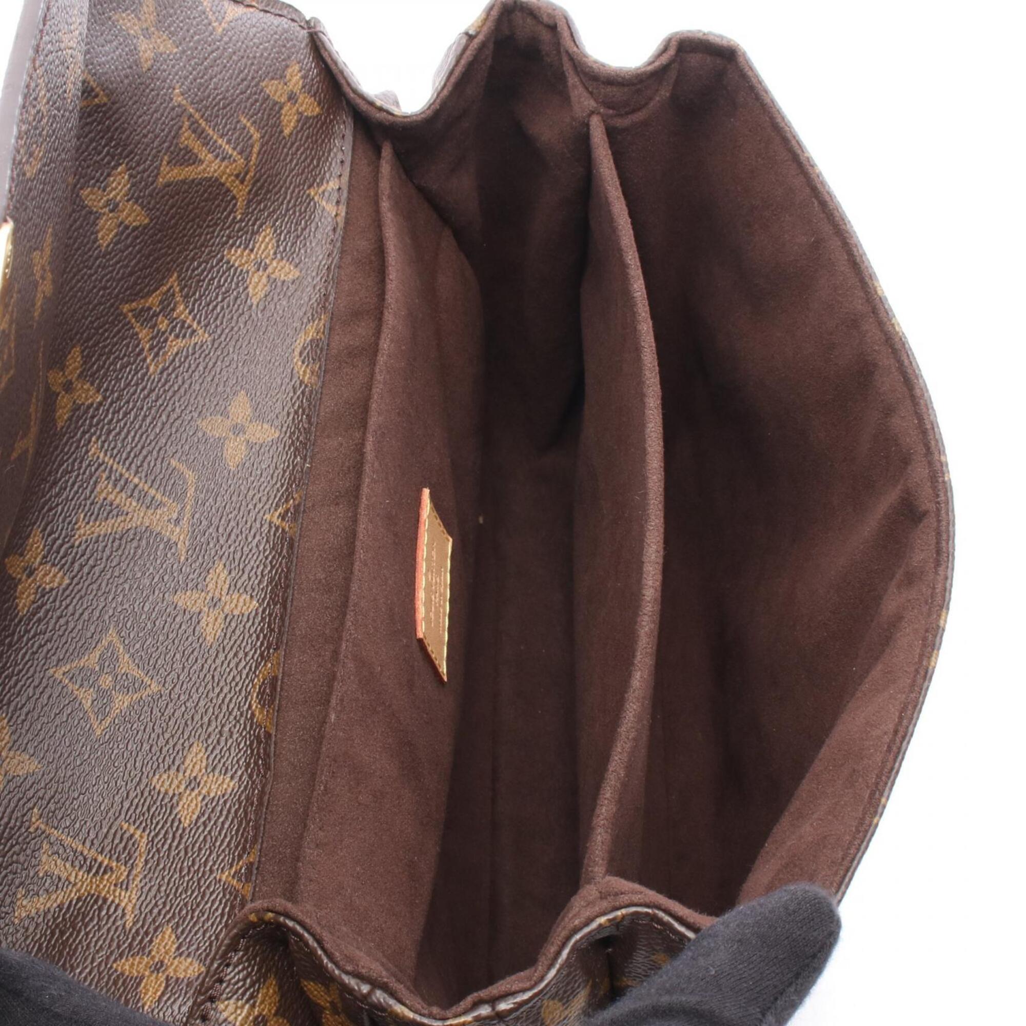 Louis Vuitton Brown Coated Canvas Pvc Monogram Leather Handbag Pochette (Pre-Owned)