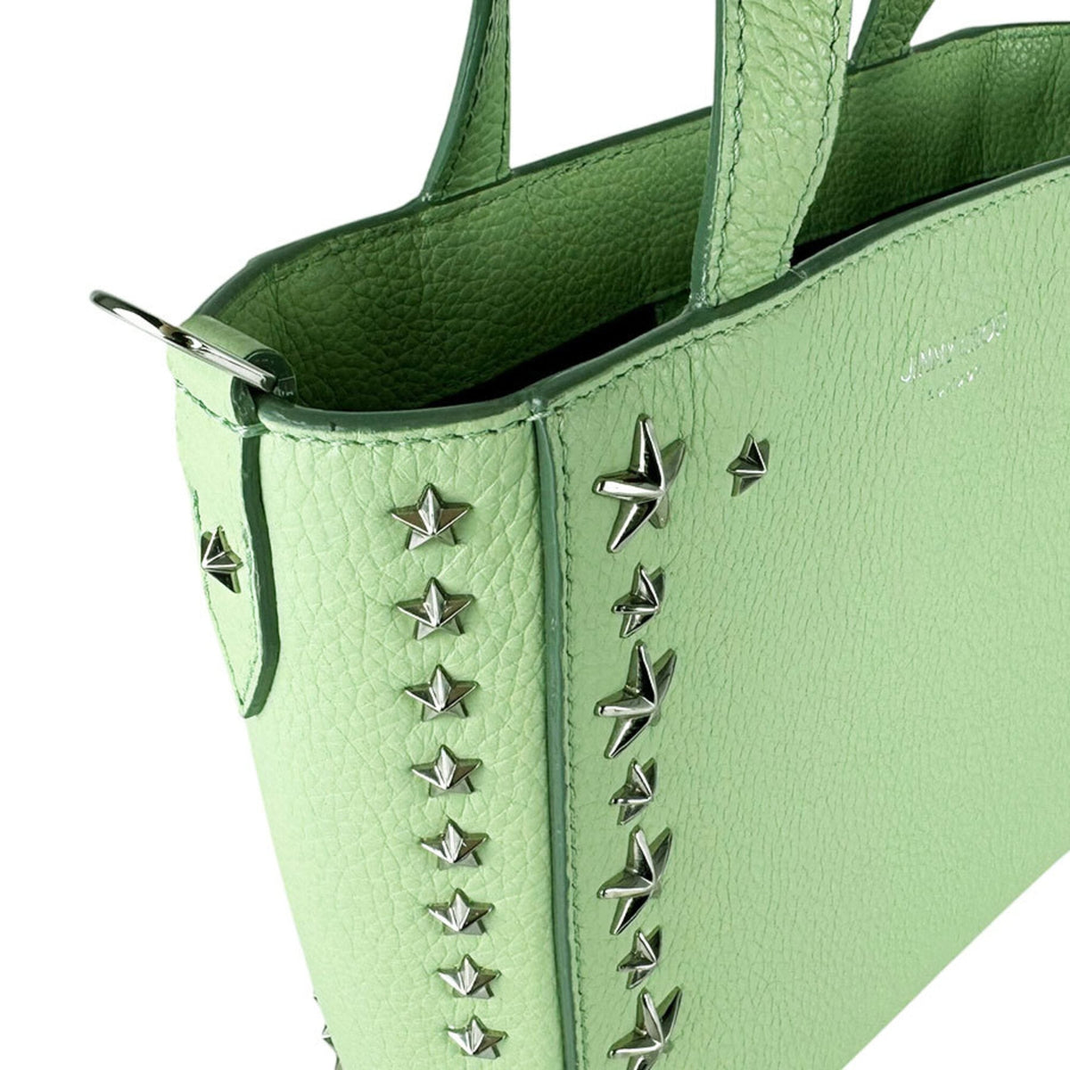 Jimmy Choo Green Leather Handbag Shoulder Bag (Pre-Owned)