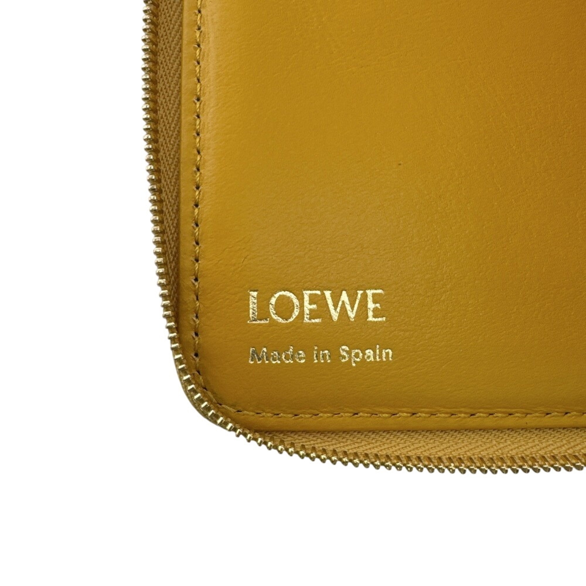 Loewe Yellow Leather Wallet (Bi-Fold) (Pre-Owned)