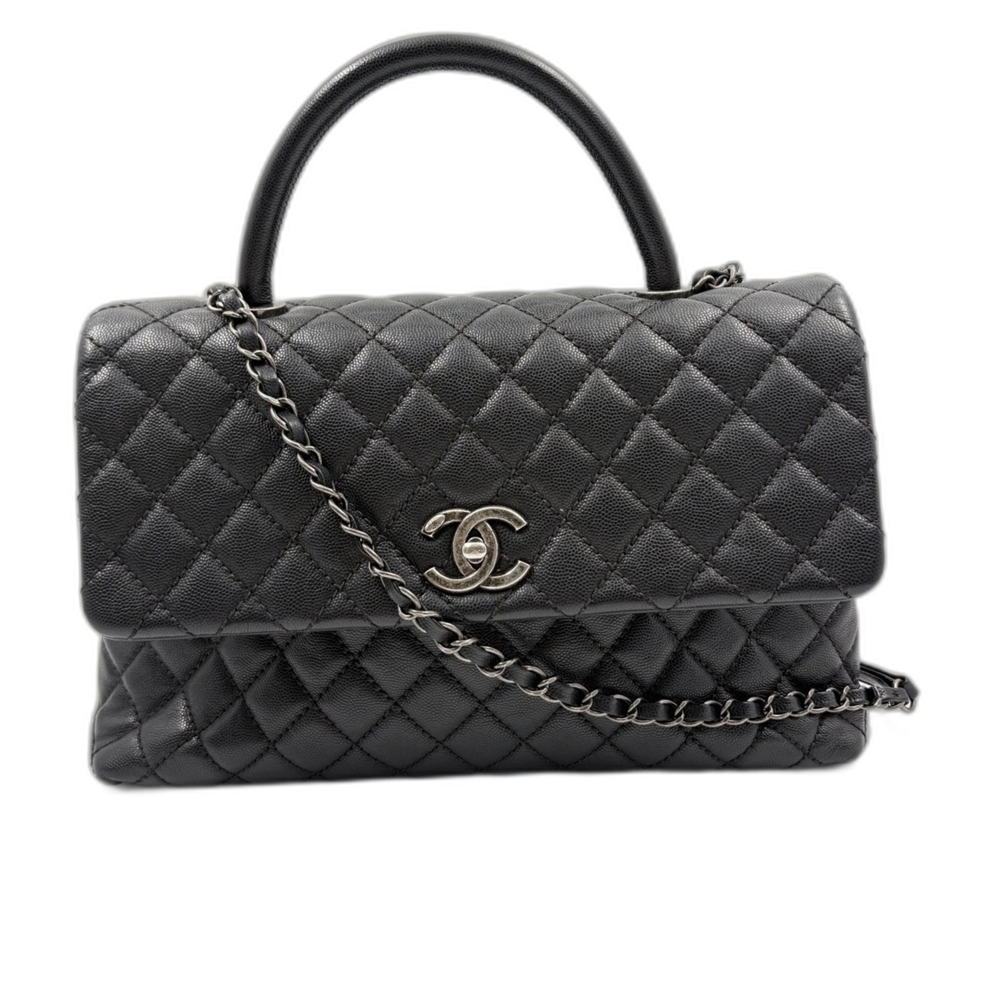 Chanel Matelasse Black Handbag (Pre-Owned)