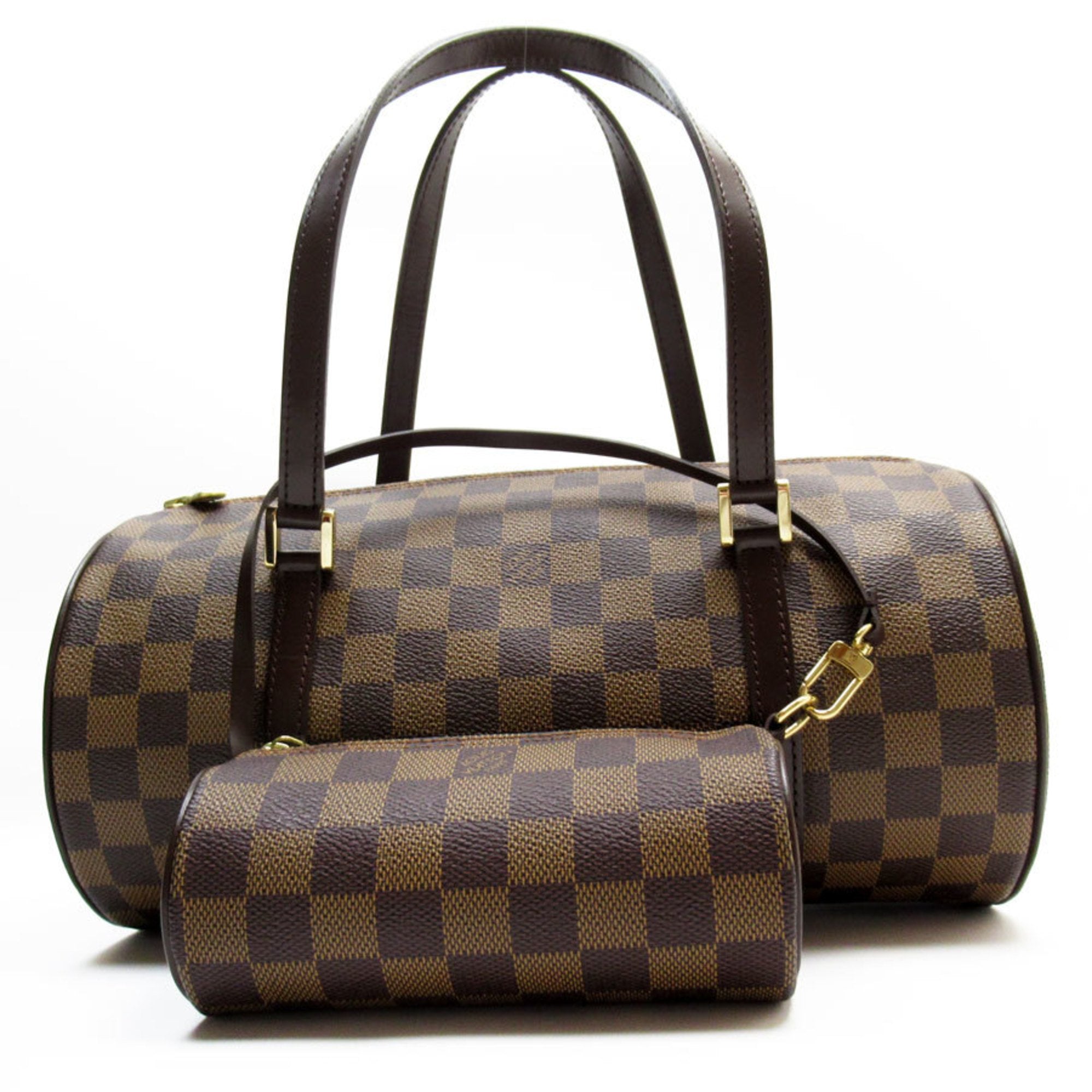 Louis Vuitton Brown Ebene Damier Canvas Handbag Pouch (Pre-Owned)