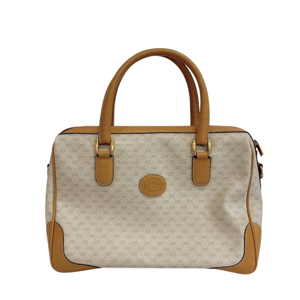 Gucci Microguccissima Beige Pvc Handbag (Pre-Owned)