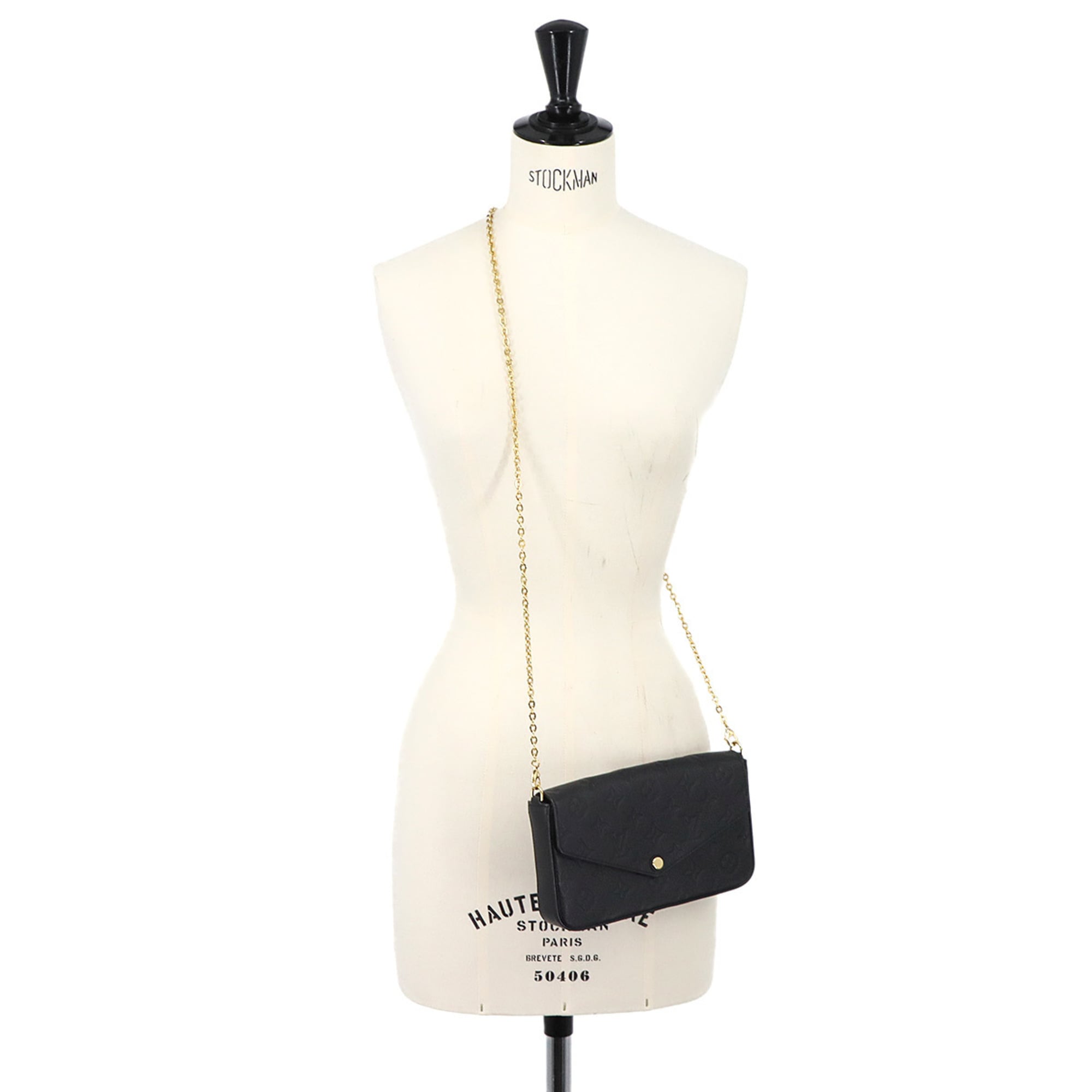 Louis Vuitton Noir Monogram Empreinte Pochette (Pre-Owned)