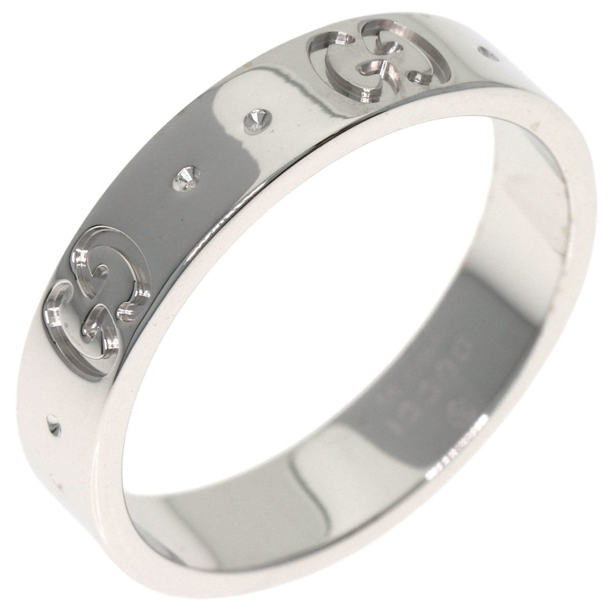 Gucci Icon White Gold (18K) Band Ring (Pre-Owned)