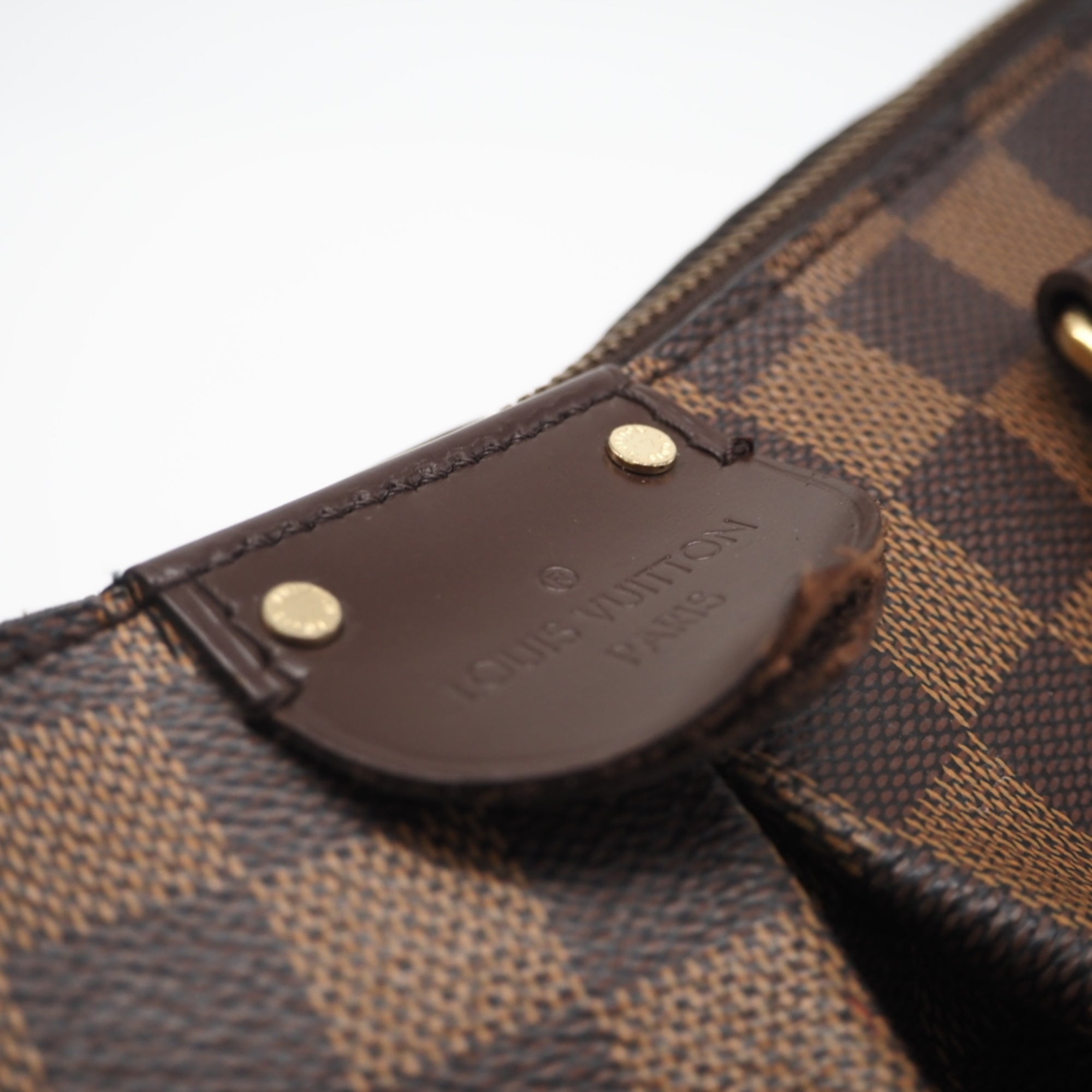 Louis Vuitton Brown Coated Canvas Leather Handbag (Pre-Owned)