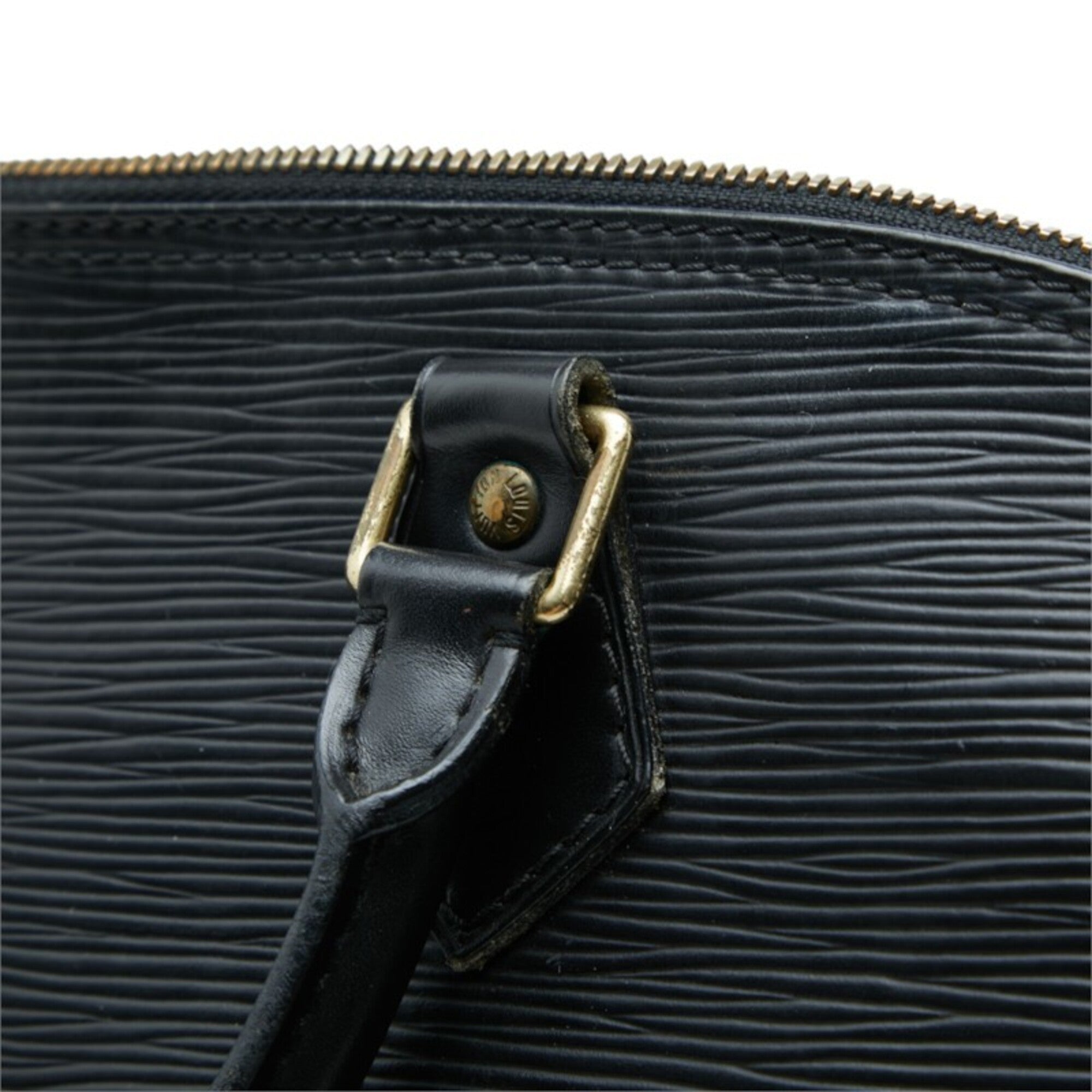 Louis Vuitton Black Noir Leather Handbag (Pre-Owned)