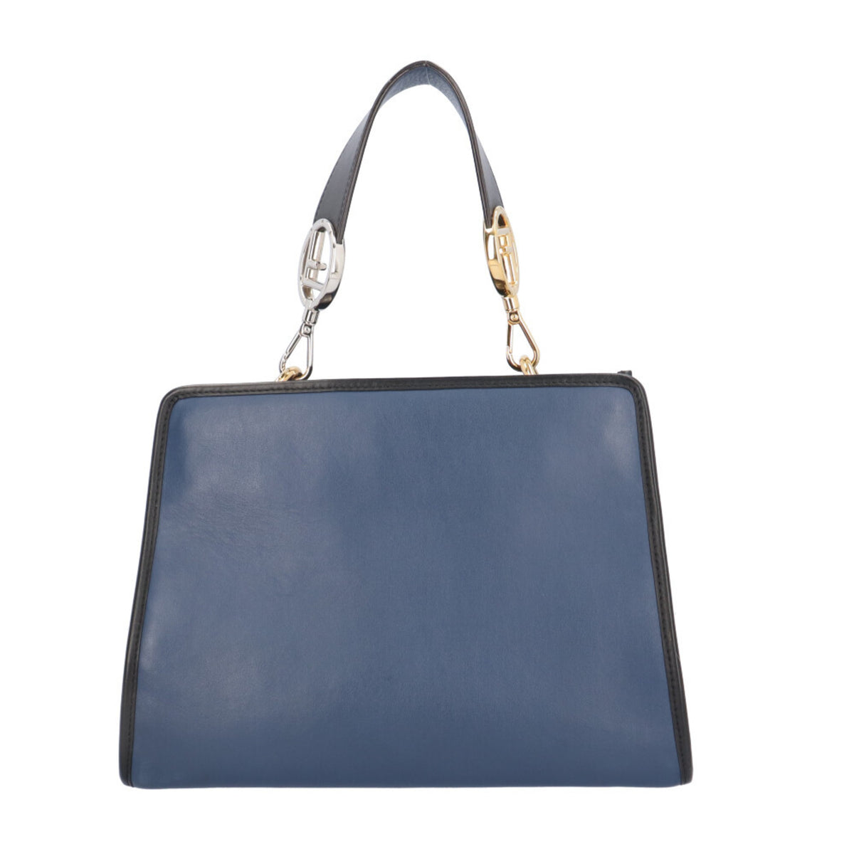 Fendi Navy Leather Shoulder Bag (Pre-Owned)
