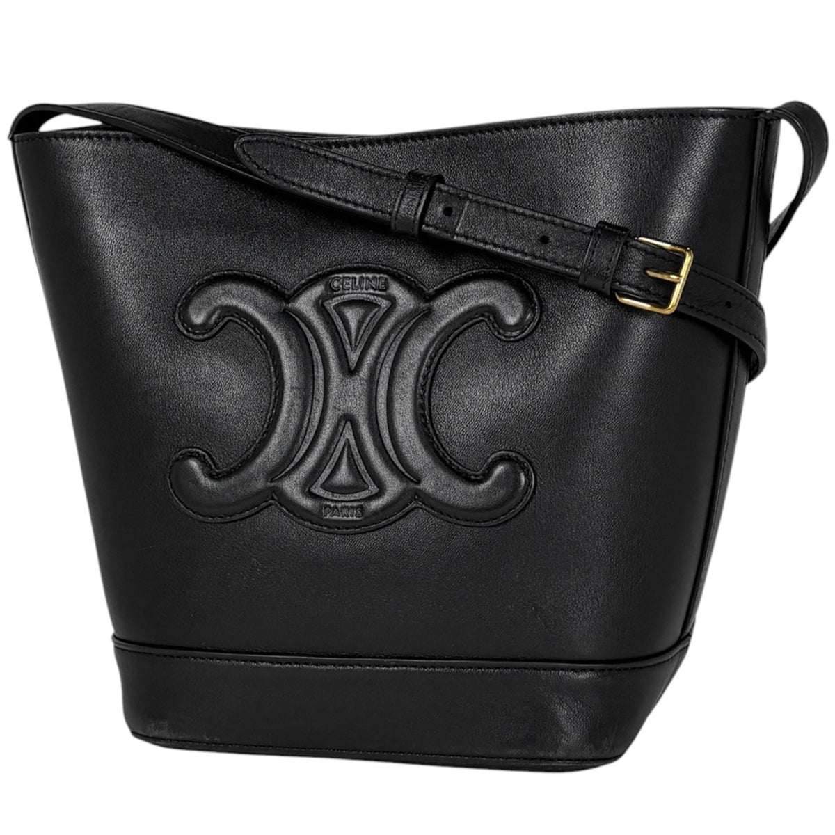 Celine Black Leather Shoulder Bag (Pre-Owned)