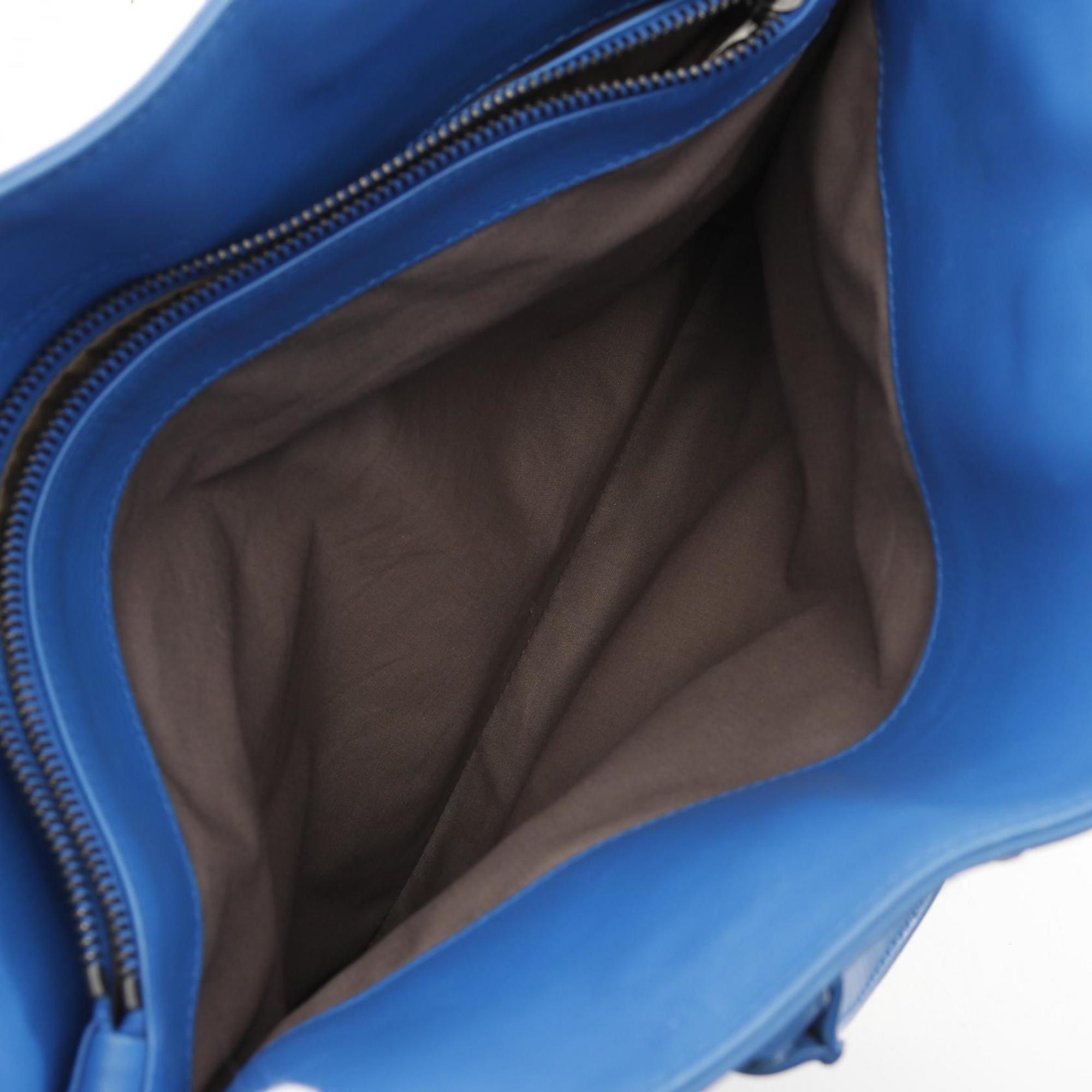Bottega Veneta Intrecciato Blue Intrecciato Briefcase (Pre-Owned)