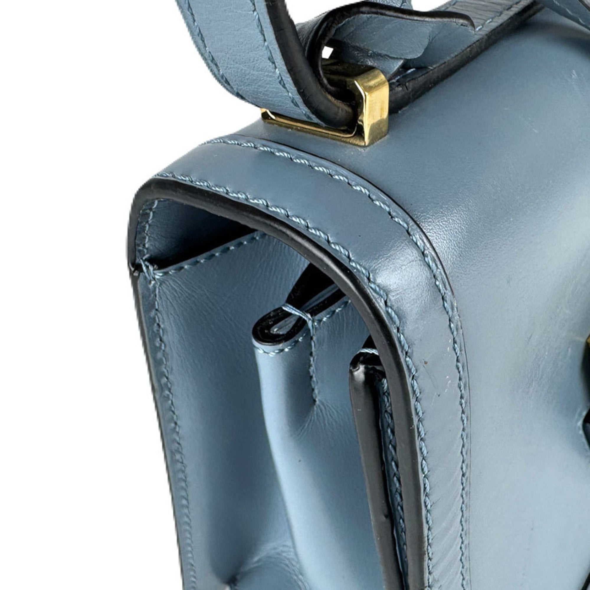 Loewe Blue Leather Shoulder Bag (Pre-Owned)