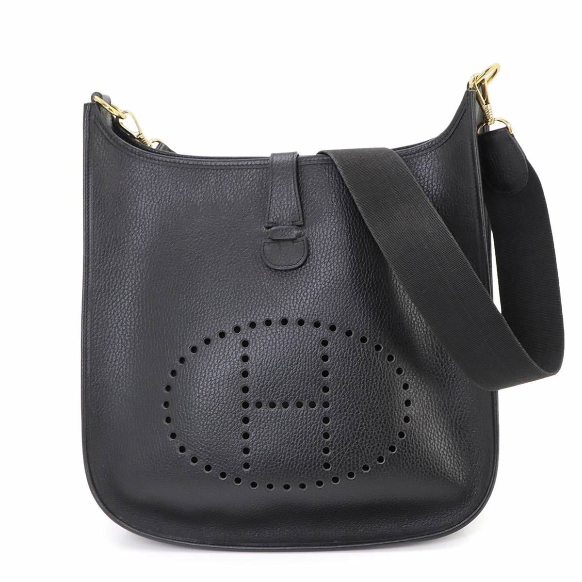 Hermes Black Ardennes Leather Handbag Shoulder Bag (Pre-Owned)