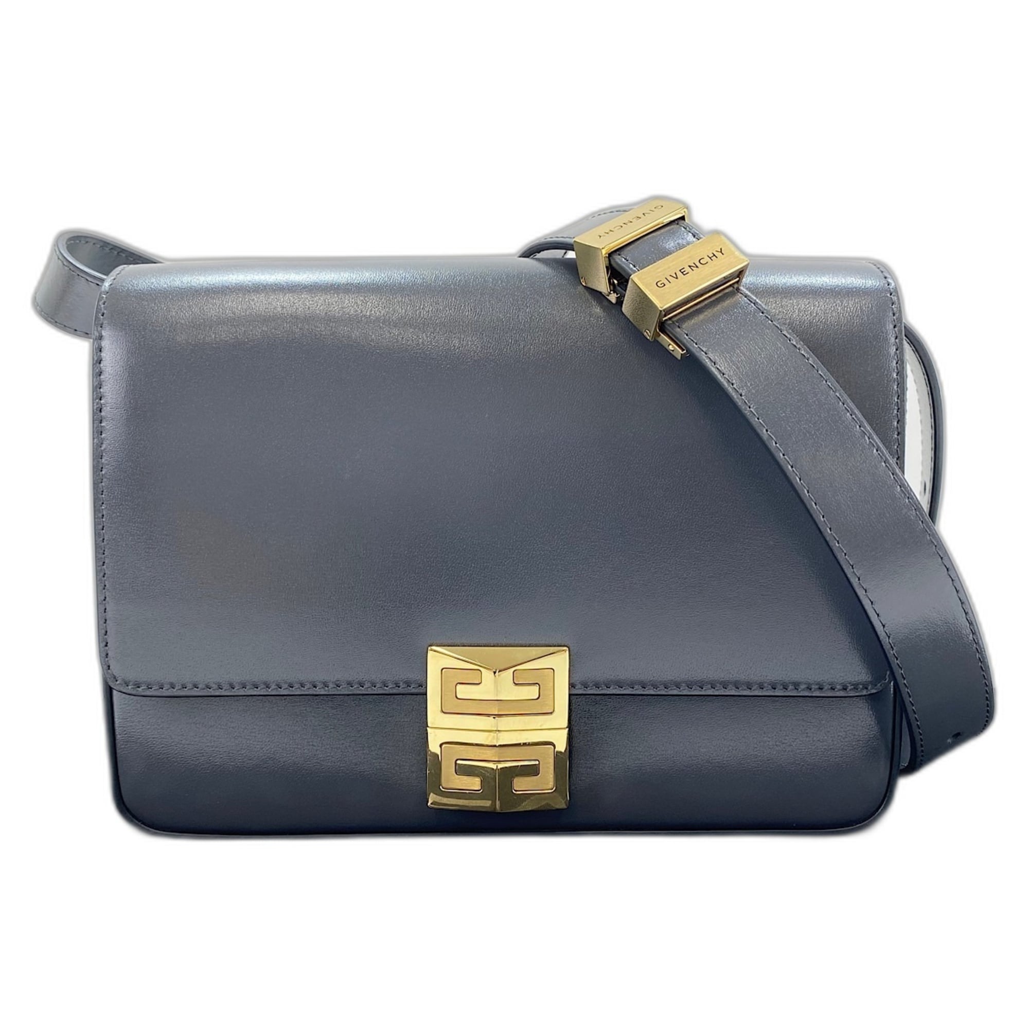 Givenchy Gray Leather Shoulder Bag (Pre-Owned)